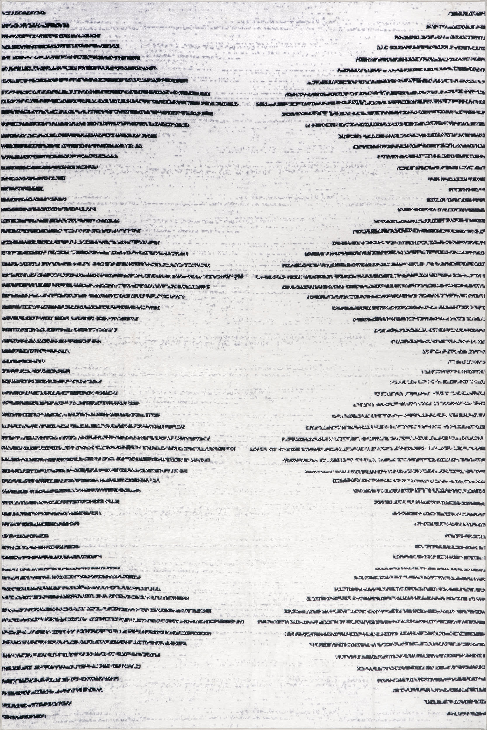 Diamond Pinstripes Spill Proof Washable Rug | White