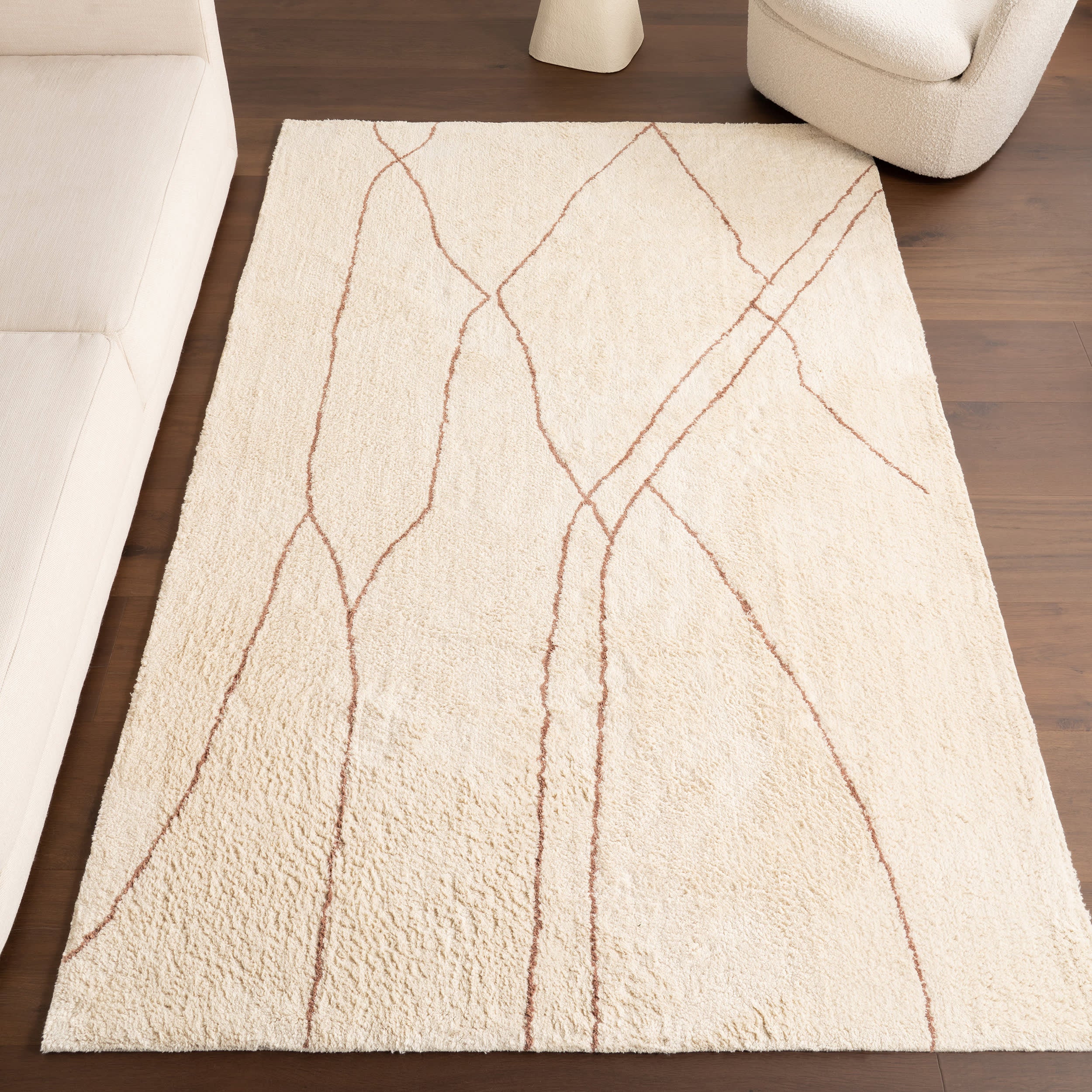 Tallulah Abstract Rug | Ivory