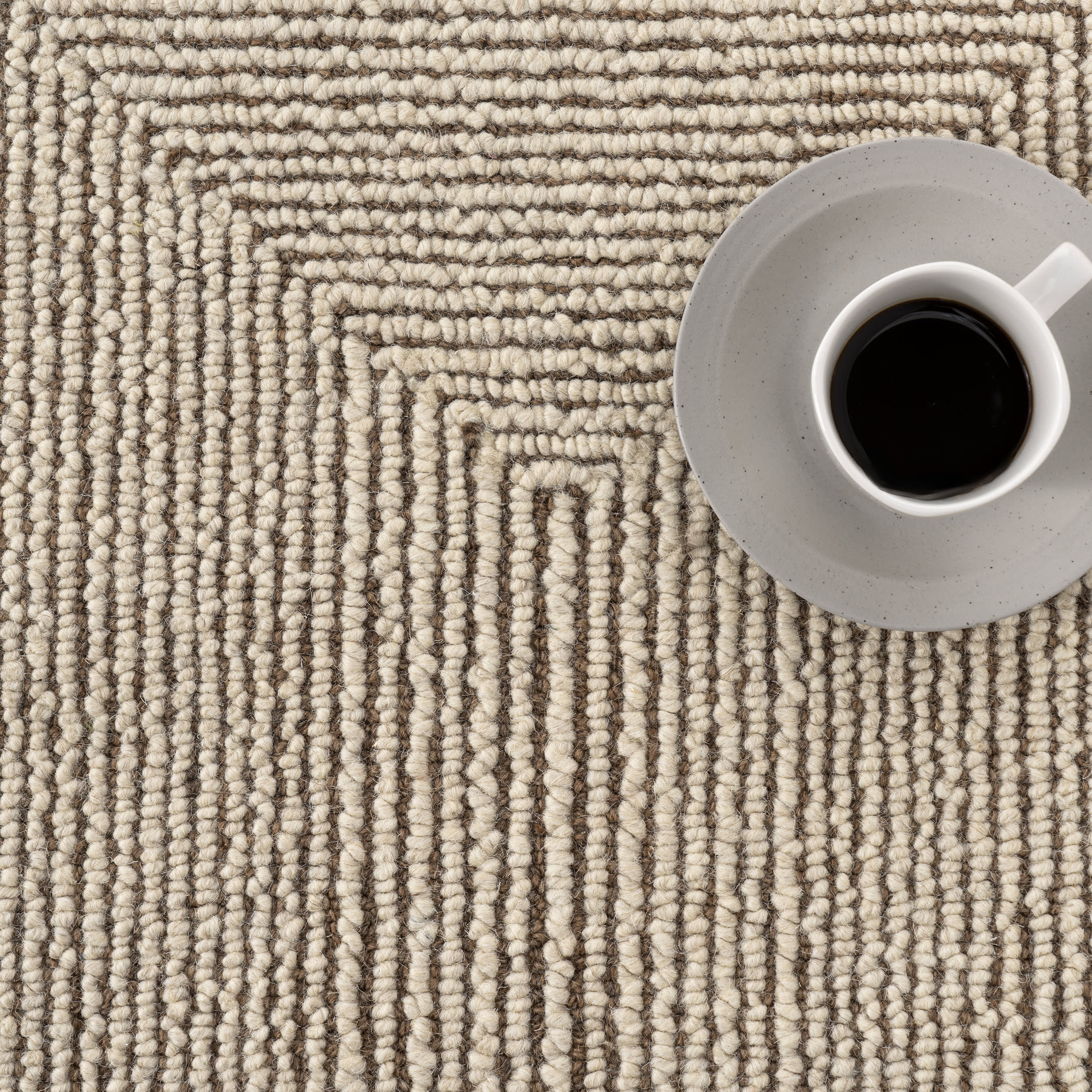 The Stoic Wool Rug | Beige