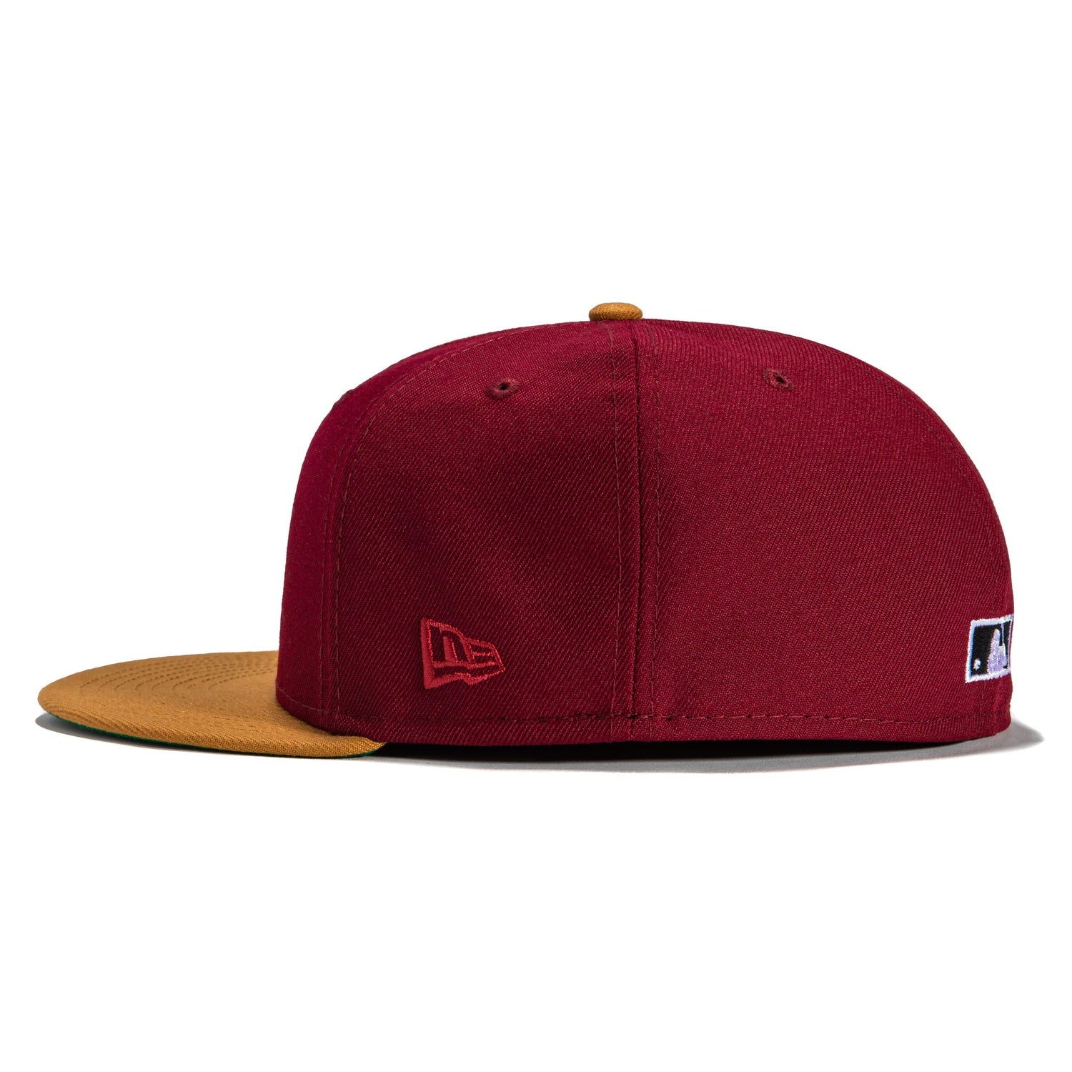 New Era 59Fifty Fitted Female Aux Pack Washington Nationals RFK Stadium Patch Hat - Cardinal, Khaki