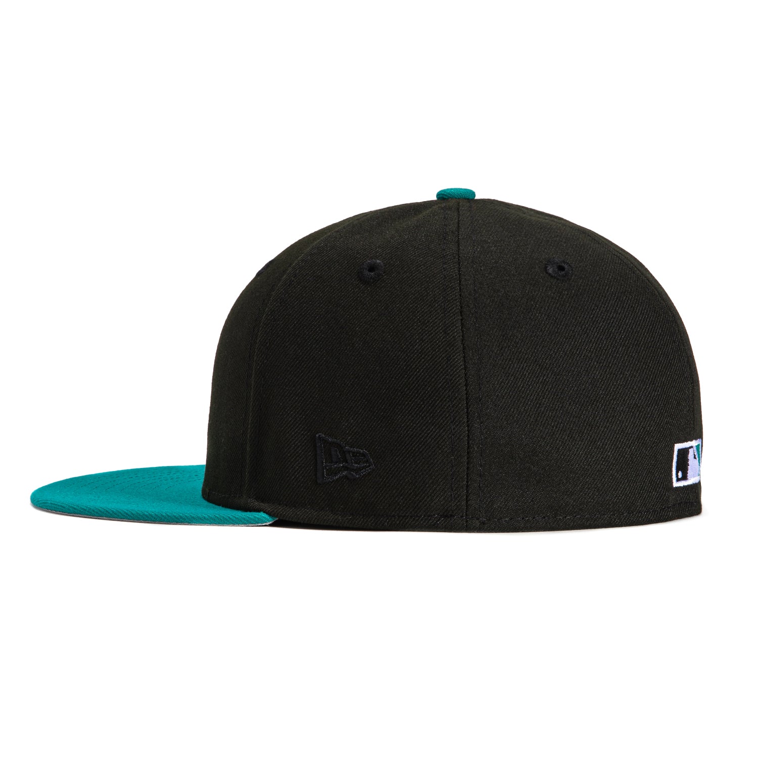 New Era 59Fifty Seattle Mariners Ken Griffey Jr. 24 Patch Hat - Black, Teal