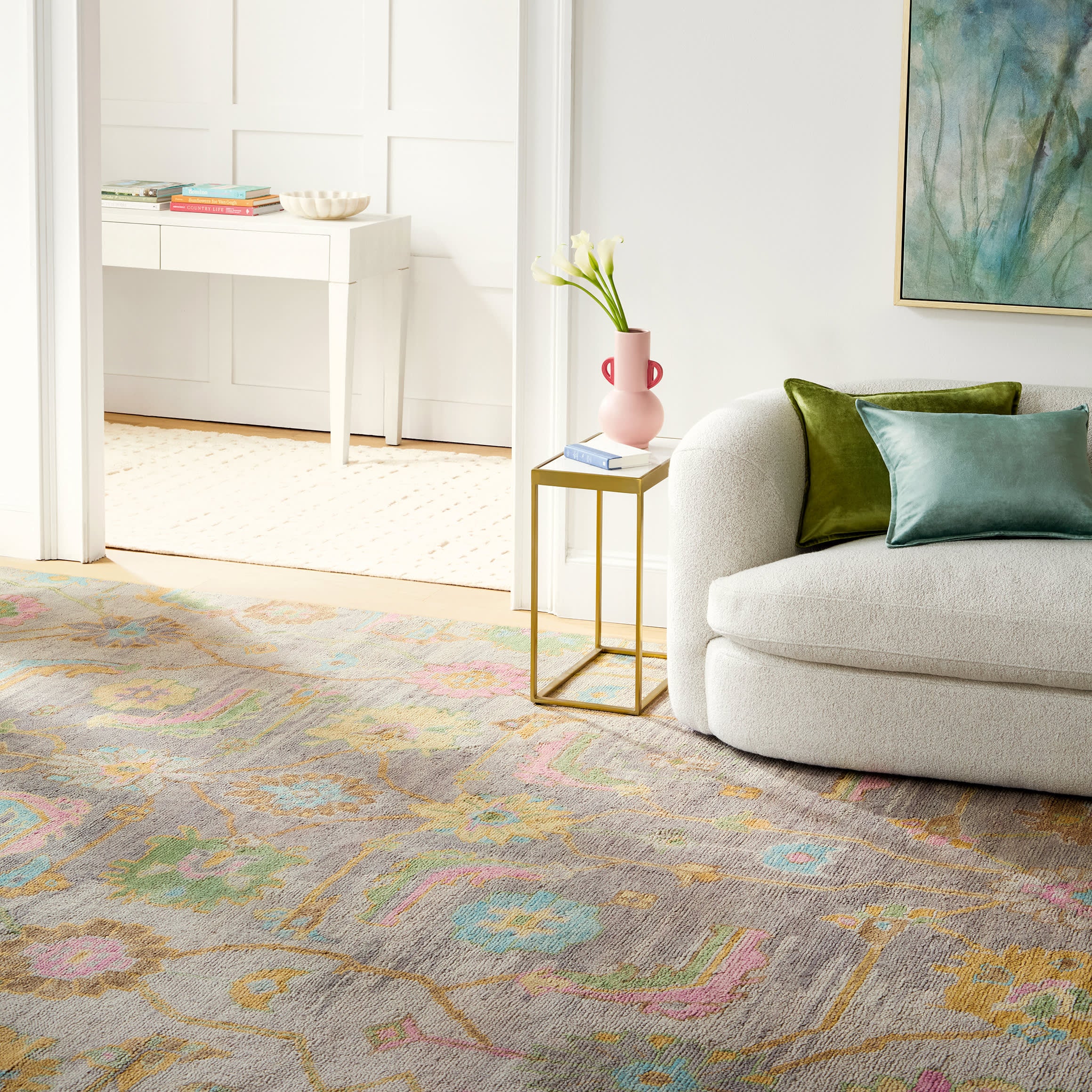 Iris Multi Hand Knotted Wool Rug