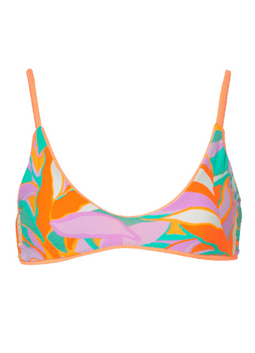 Maaji Vibrant Apricot Liberties Classic Bralette Bikini Top