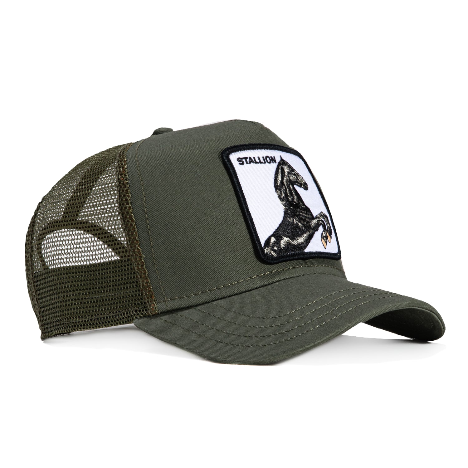 Goorin Bros Stallion Adjustable Snapback Trucker Hat - Olive