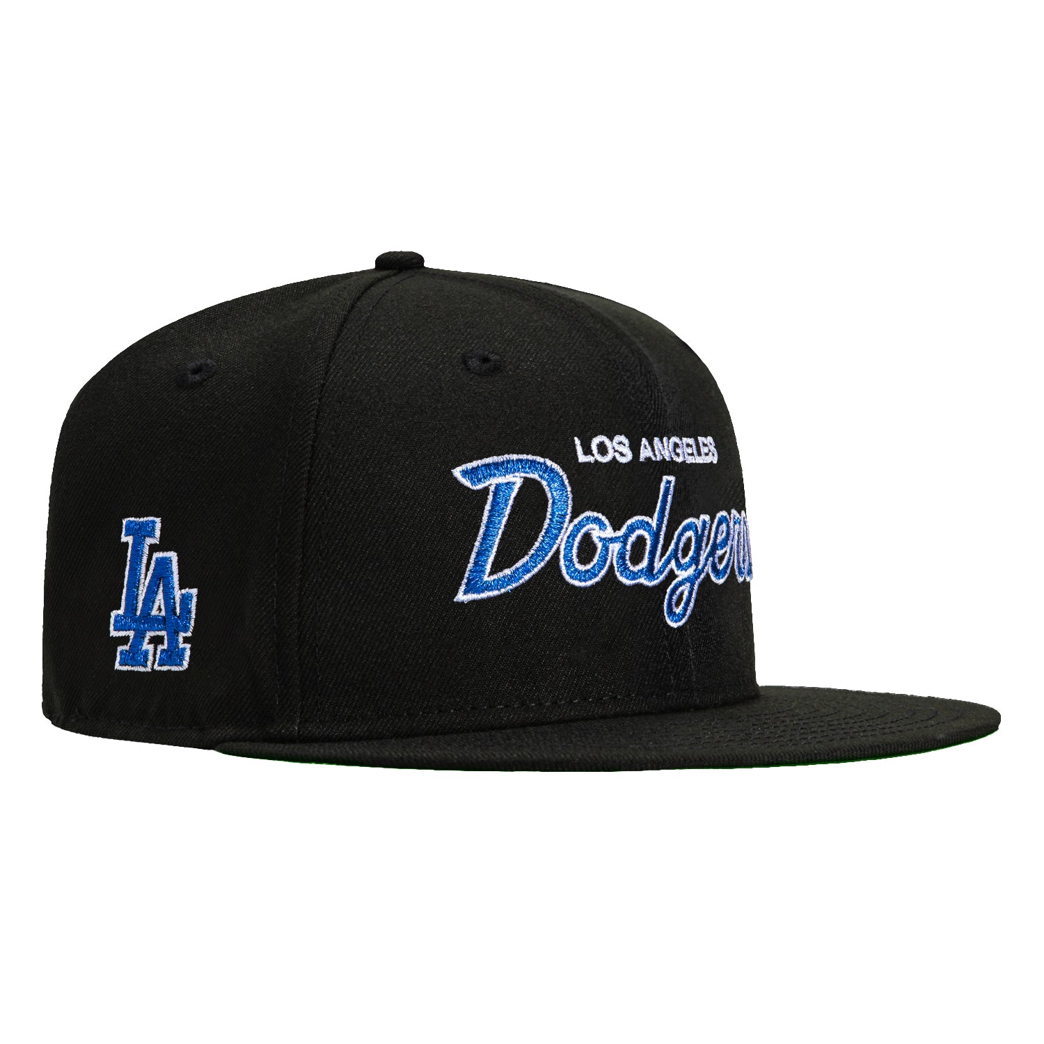 New Era 59Fifty Los Angeles Dodgers Logo Patch Script Hat - Black