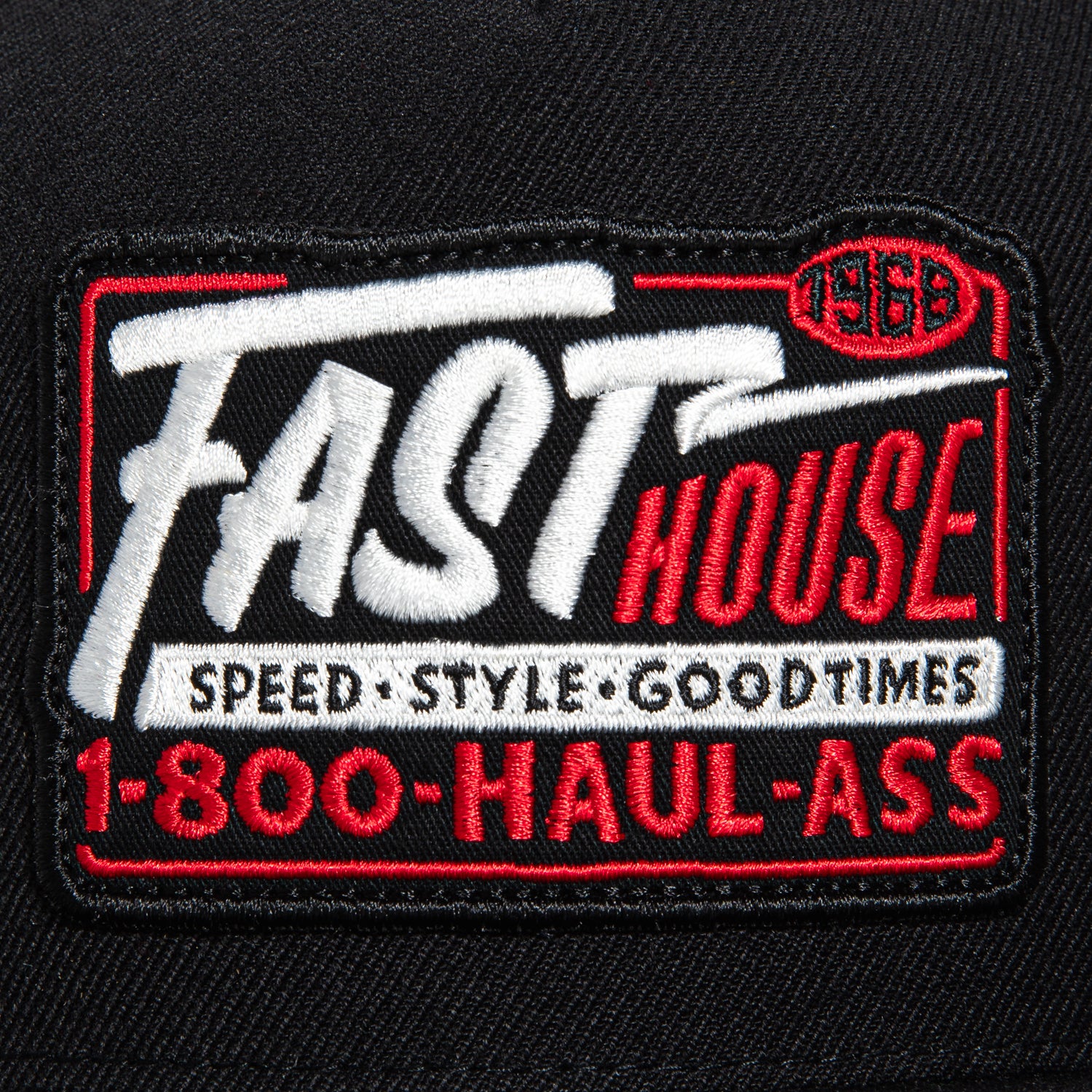 Fasthouse Toll Free Snapback Hat - Black