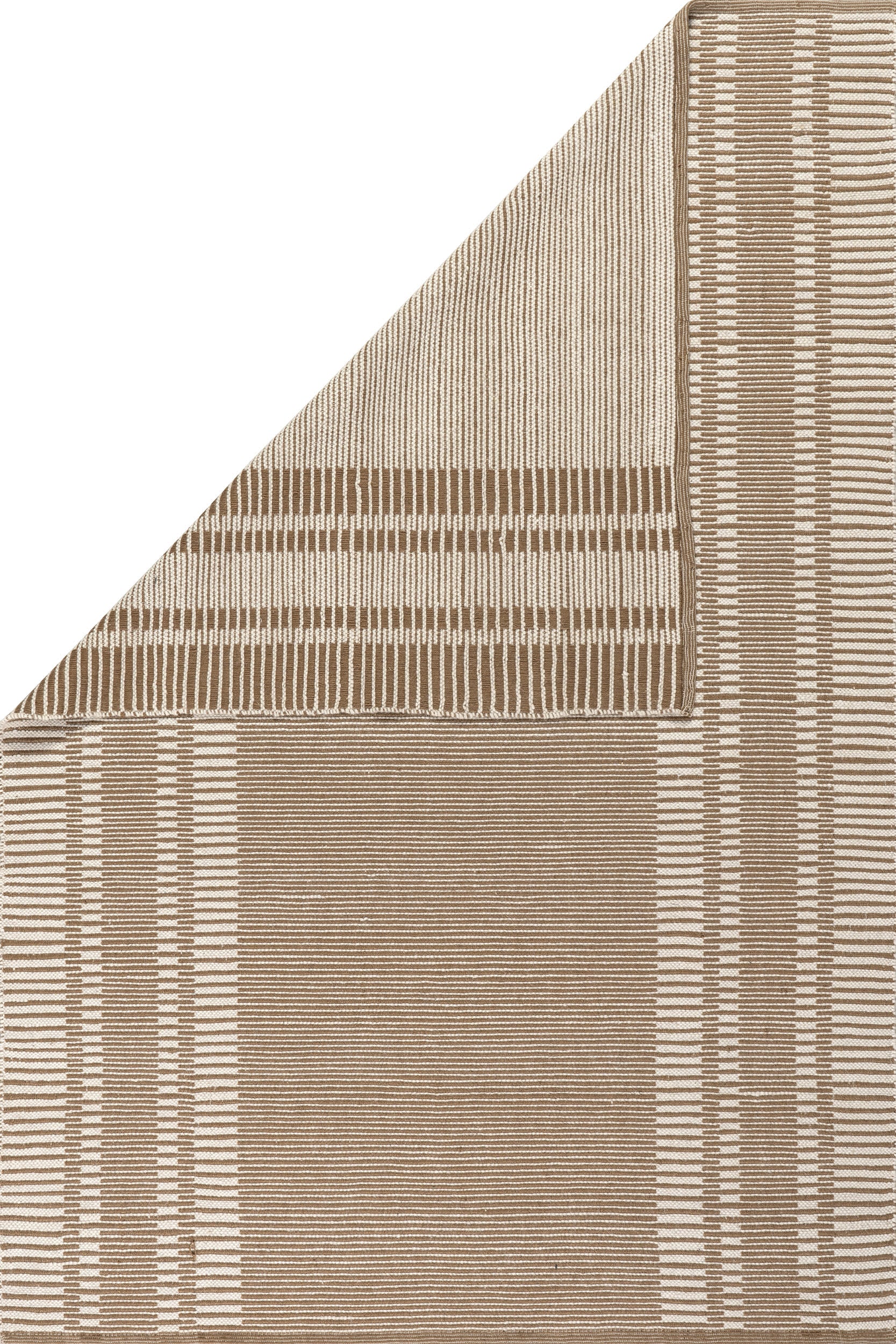 Virgo Striped Reversible Wool Rug | Natural