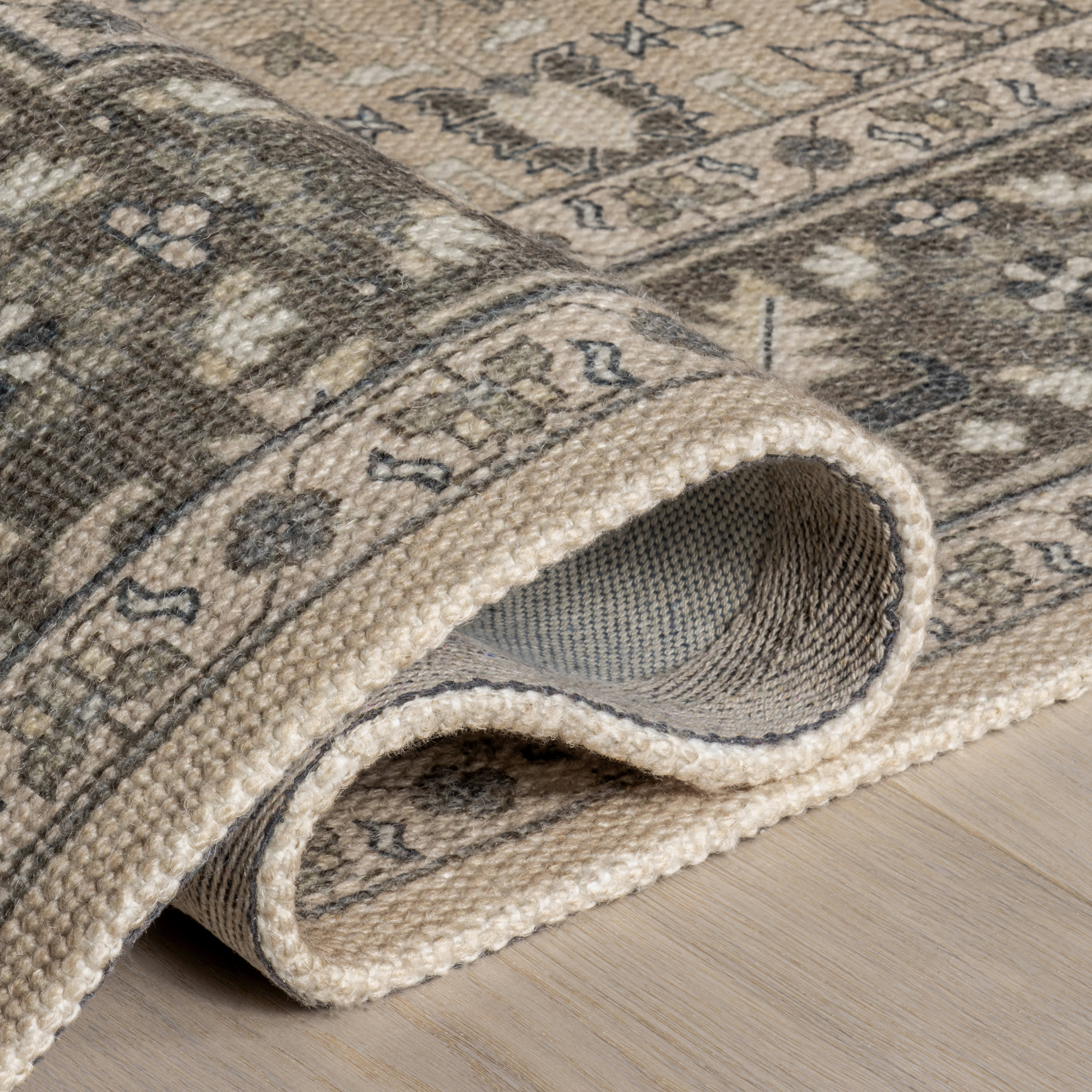 Anastasia Wool and Cotton Rug | Beige