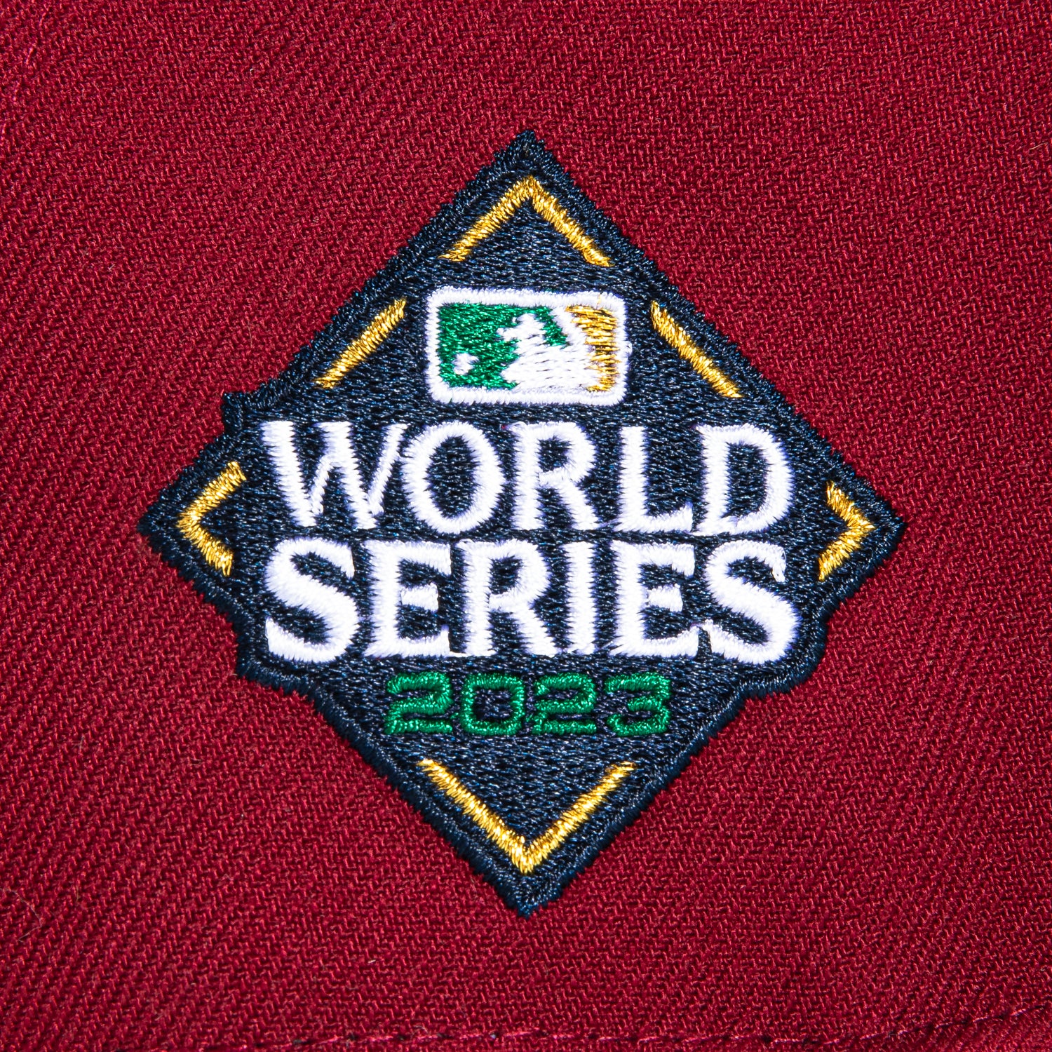 New Era 59Fifty Texas Rangers 2023 World Series Patch Hat - Cardinal, Green