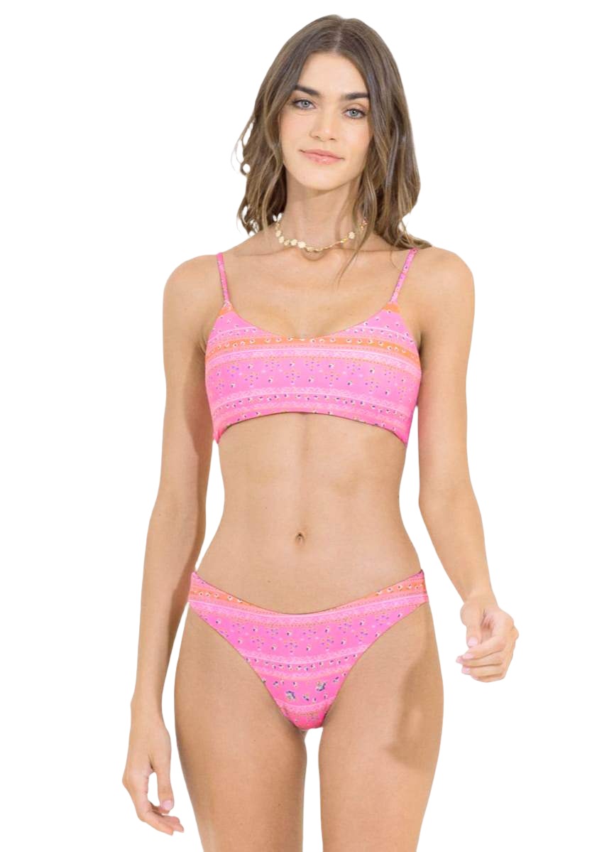 Maaji Ornate Borders Ceci Sporty Bralette Bikini Top