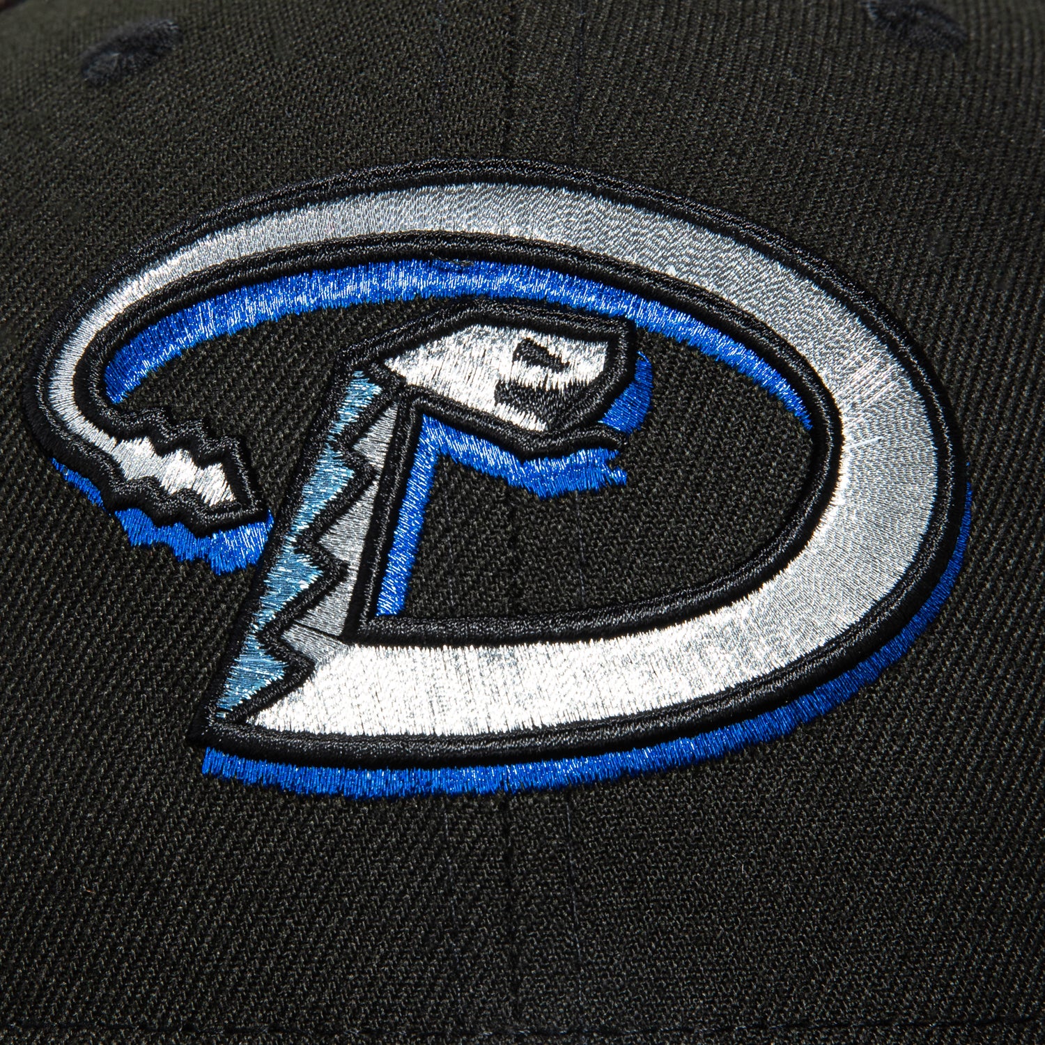 New Era 59Fifty Arizona Diamondbacks Inaugural Patch D Hat - Black, Metallic Silver, Light Blue