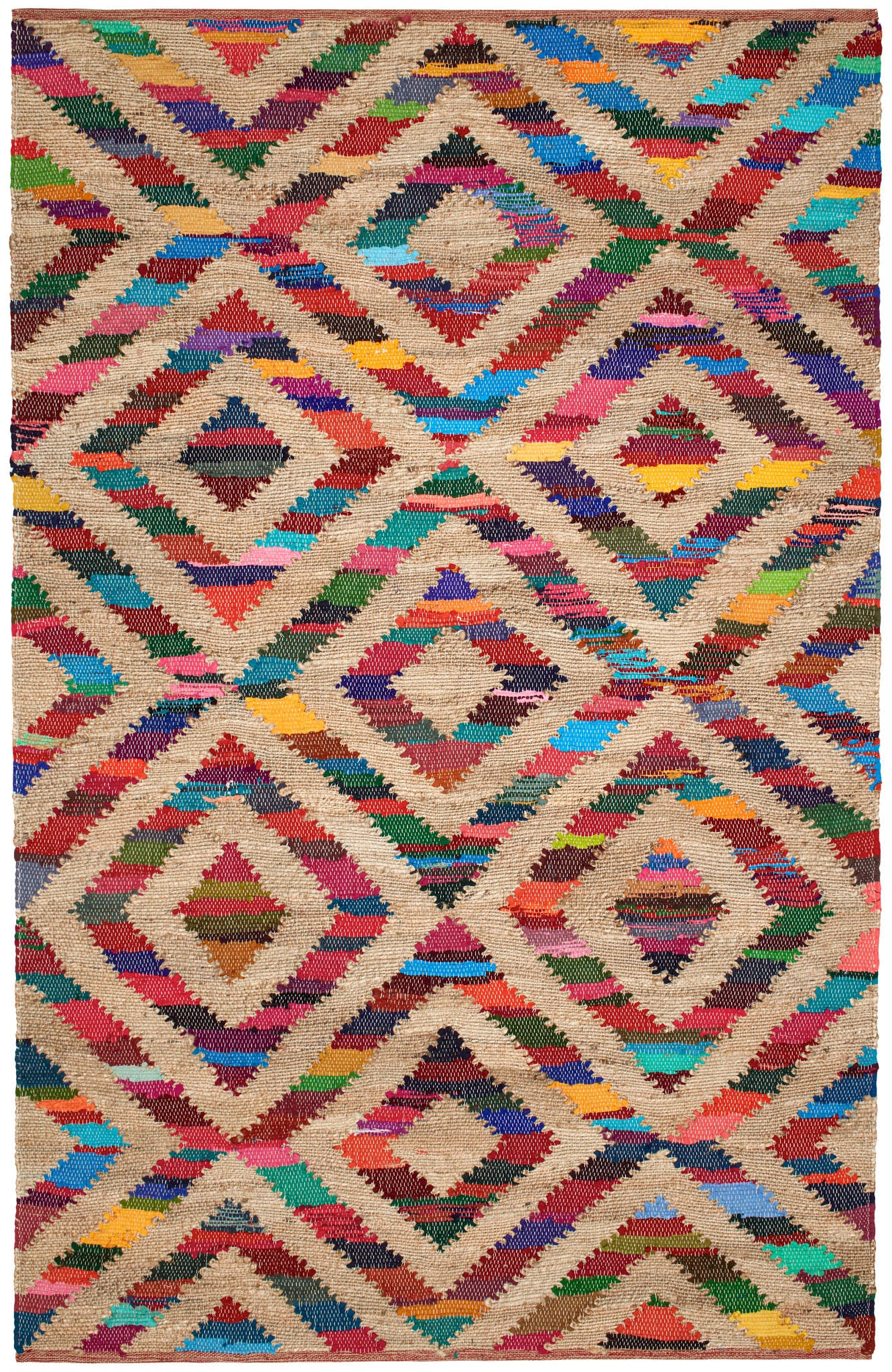 Tetra Chindi Multi Handwoven Jute Rug