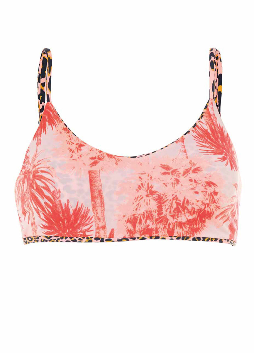 Maaji Coral Panther Lanai Sporty Bralette Bikini Top