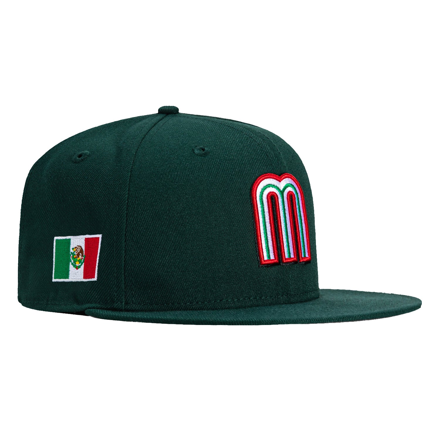 New Era 59Fifty Mexico World Baseball Classic Mexico Flag Patch Hat - Green