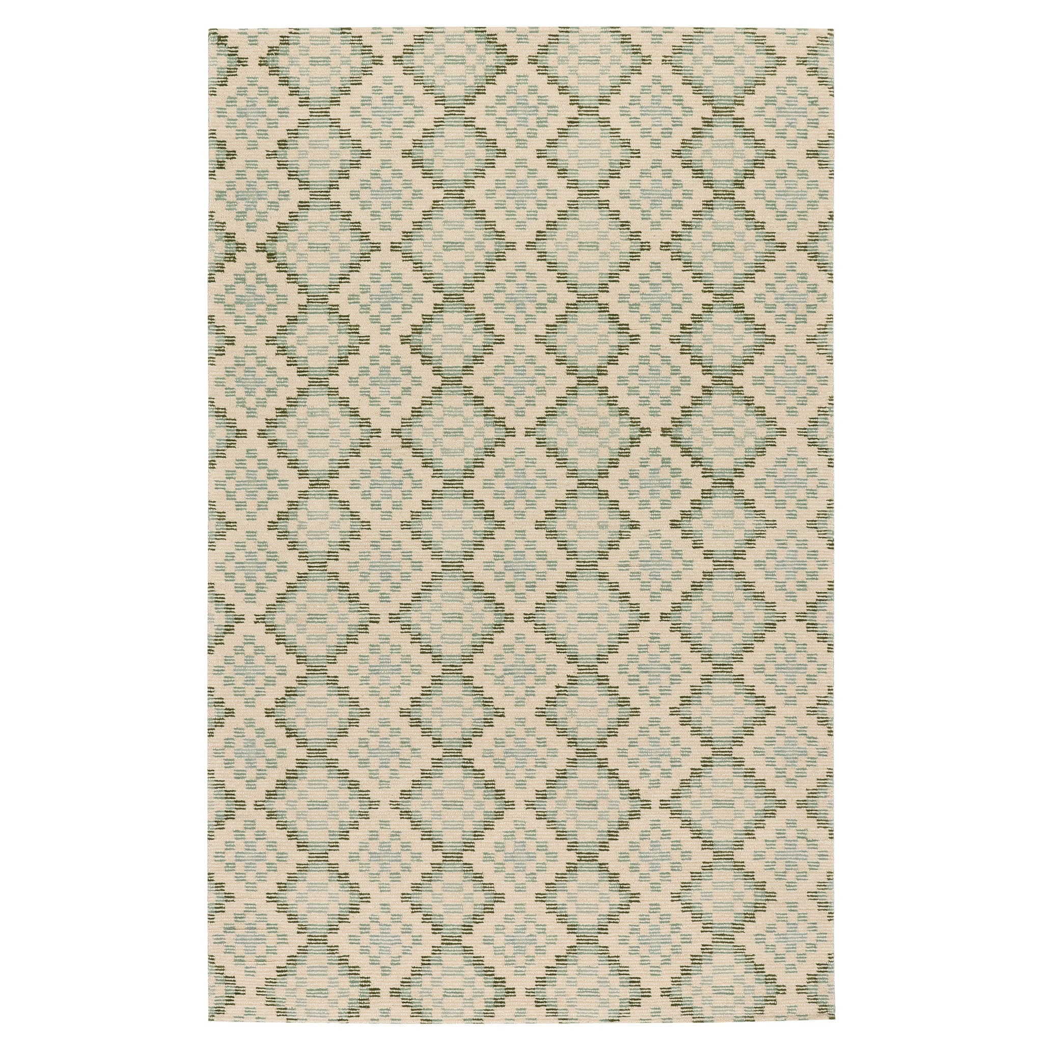 Diamond Cove Green Hand Tufted Wool Rug