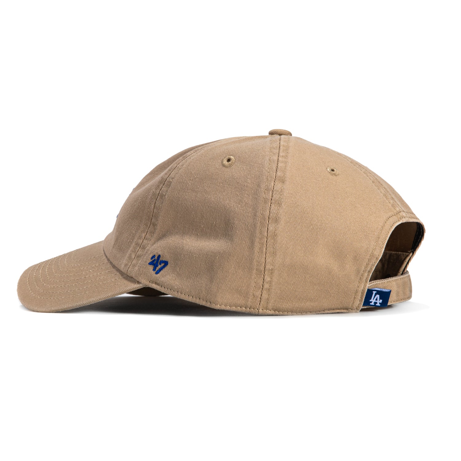 47 Brand Los Angeles Dodgers Cleanup Adjustable Hat - Khaki, Royal