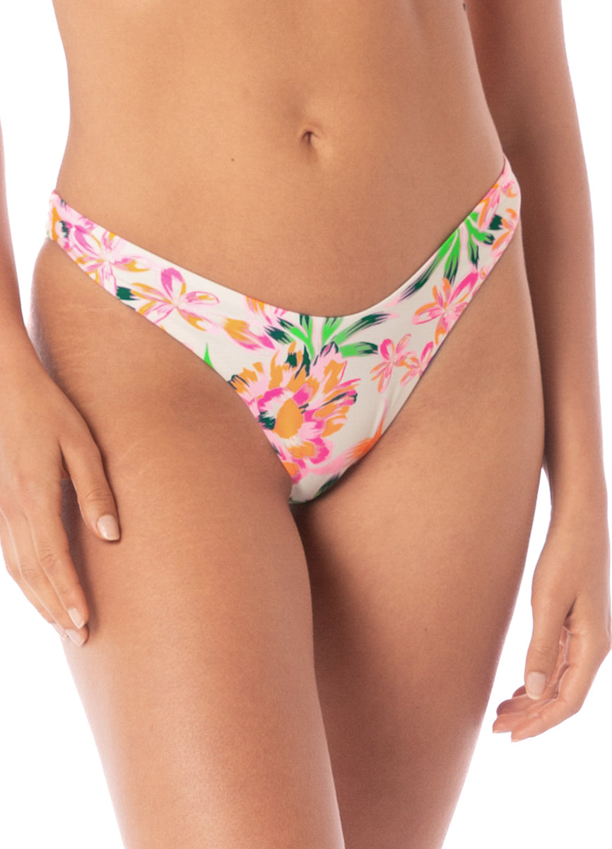 Maaji Bubbly Blossom Splendour Regular Rise Thin Side Bikini Bottom