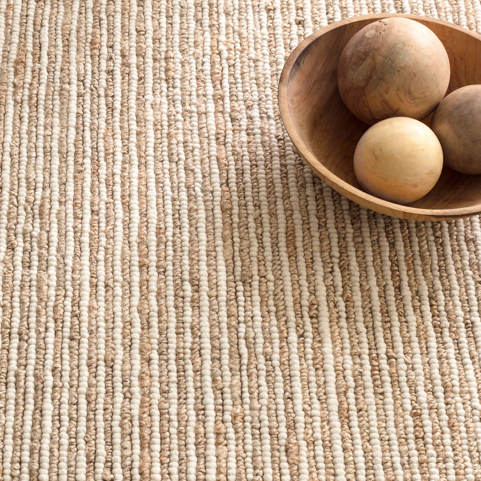 Twiggy Natural Handwoven Wool/Jute Rug