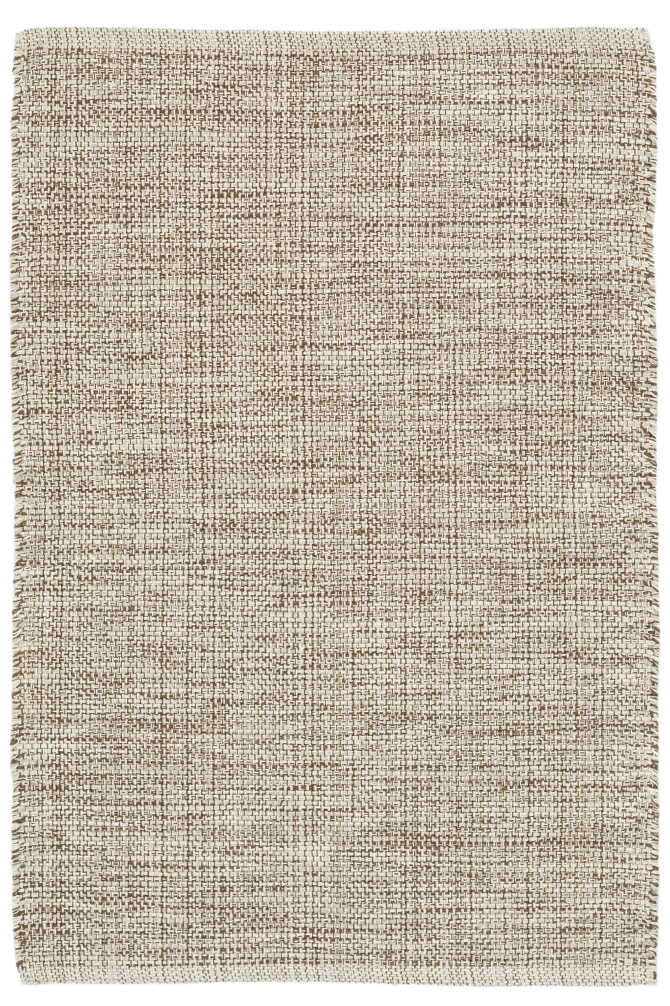 Marled Brown Handwoven Cotton Rug