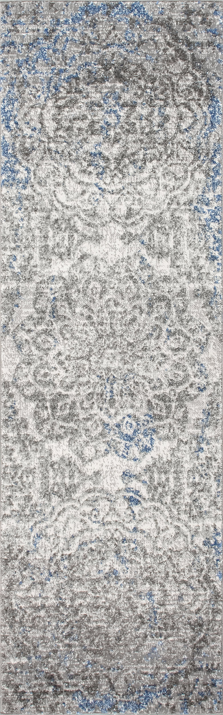 Ombre Rosettes Rug | Silver