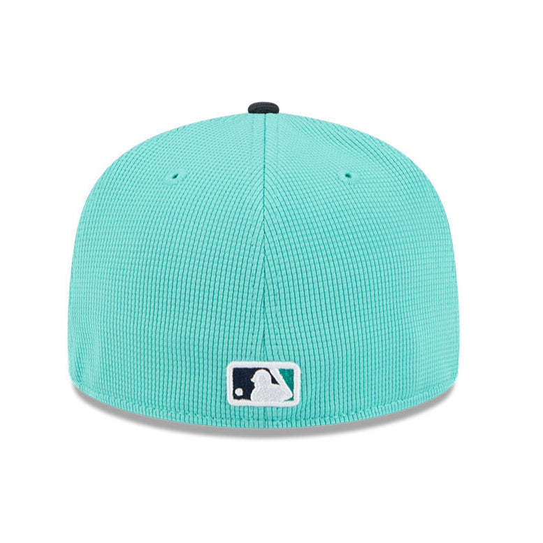 New Era 59Fifty Seattle Mariners 2025 Spring Training Patch Hat - Mint, Navy