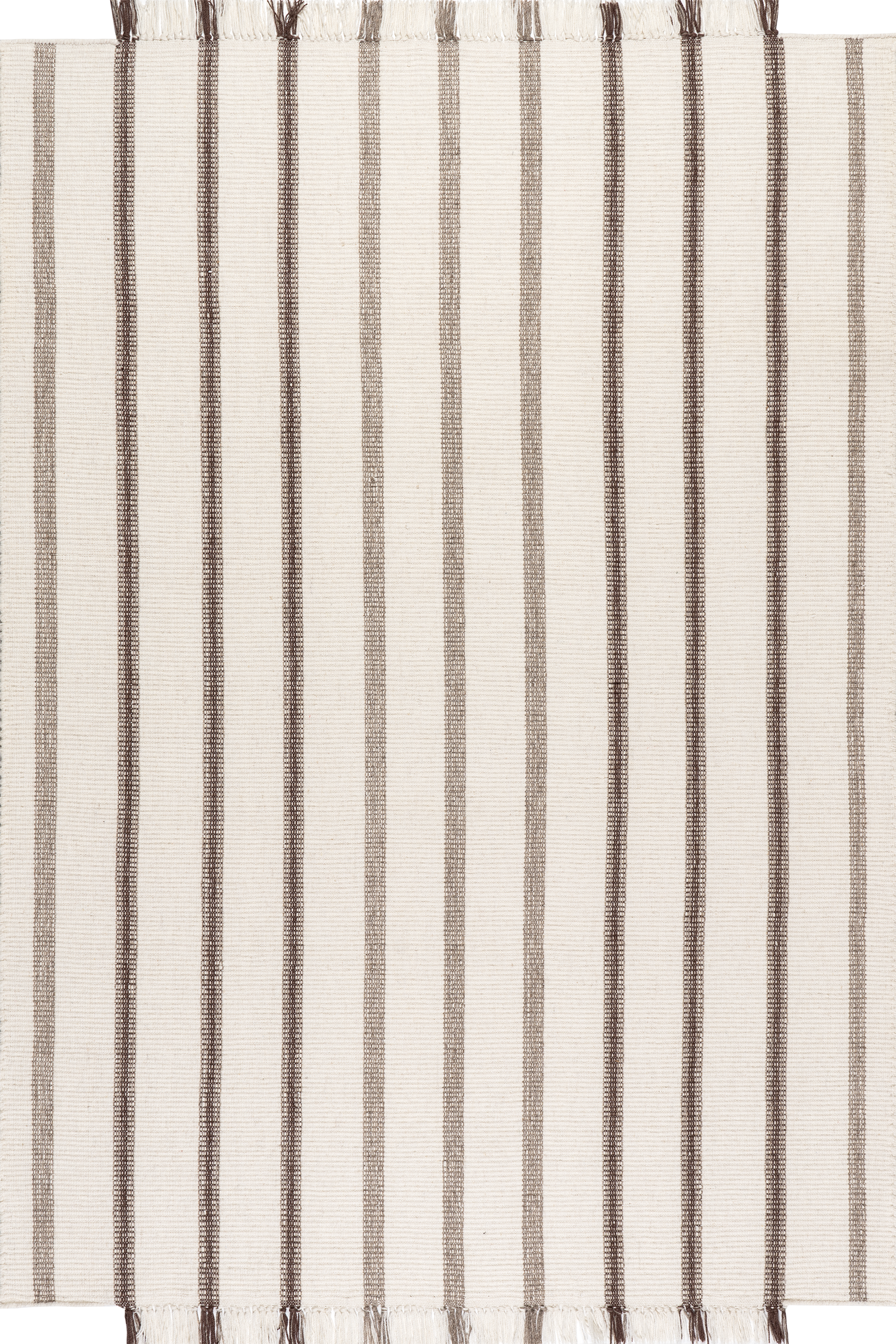 Toluca Striped Wool Rug | Ivory