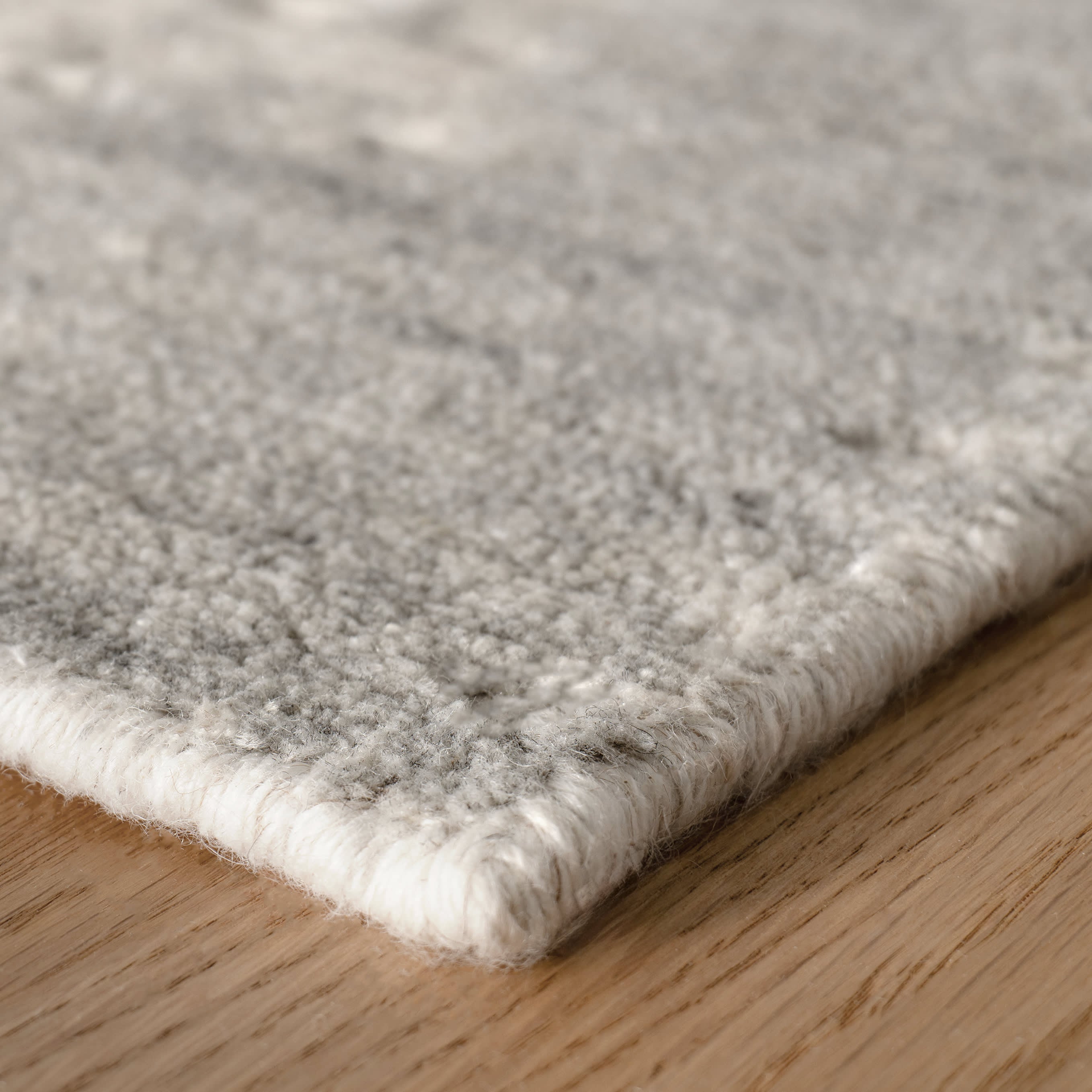 Bennett Grey Handwoven Wool Rug