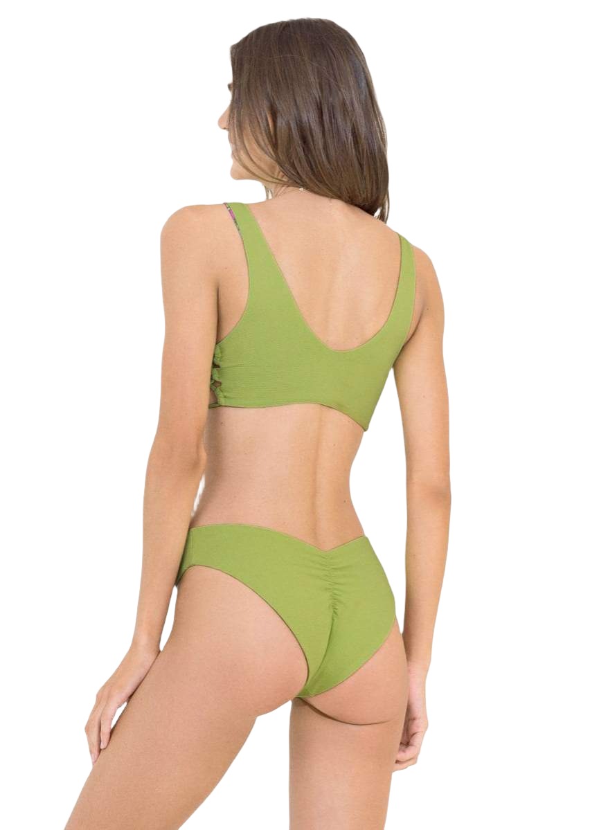 Maaji Herbal Green Journey Double V Bikini Bottom