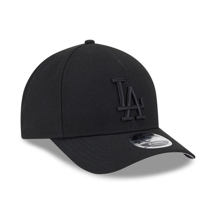 New Era 9Forty M-Crown A-Frame Los Angeles Dodgers Snapback Hat - Black, Black