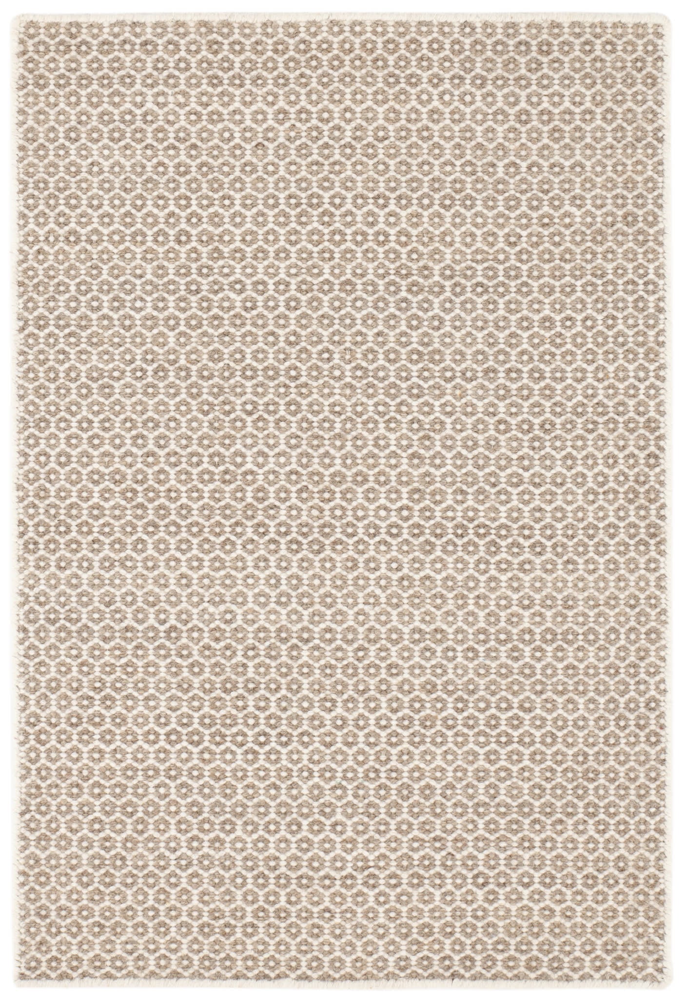 Honeycomb Natural Handwoven Wool Rug