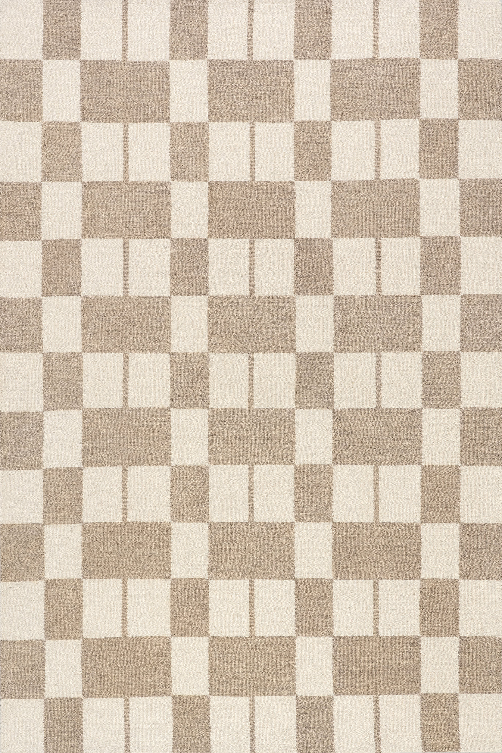 Caitlin Geometric Wool Rug | Beige