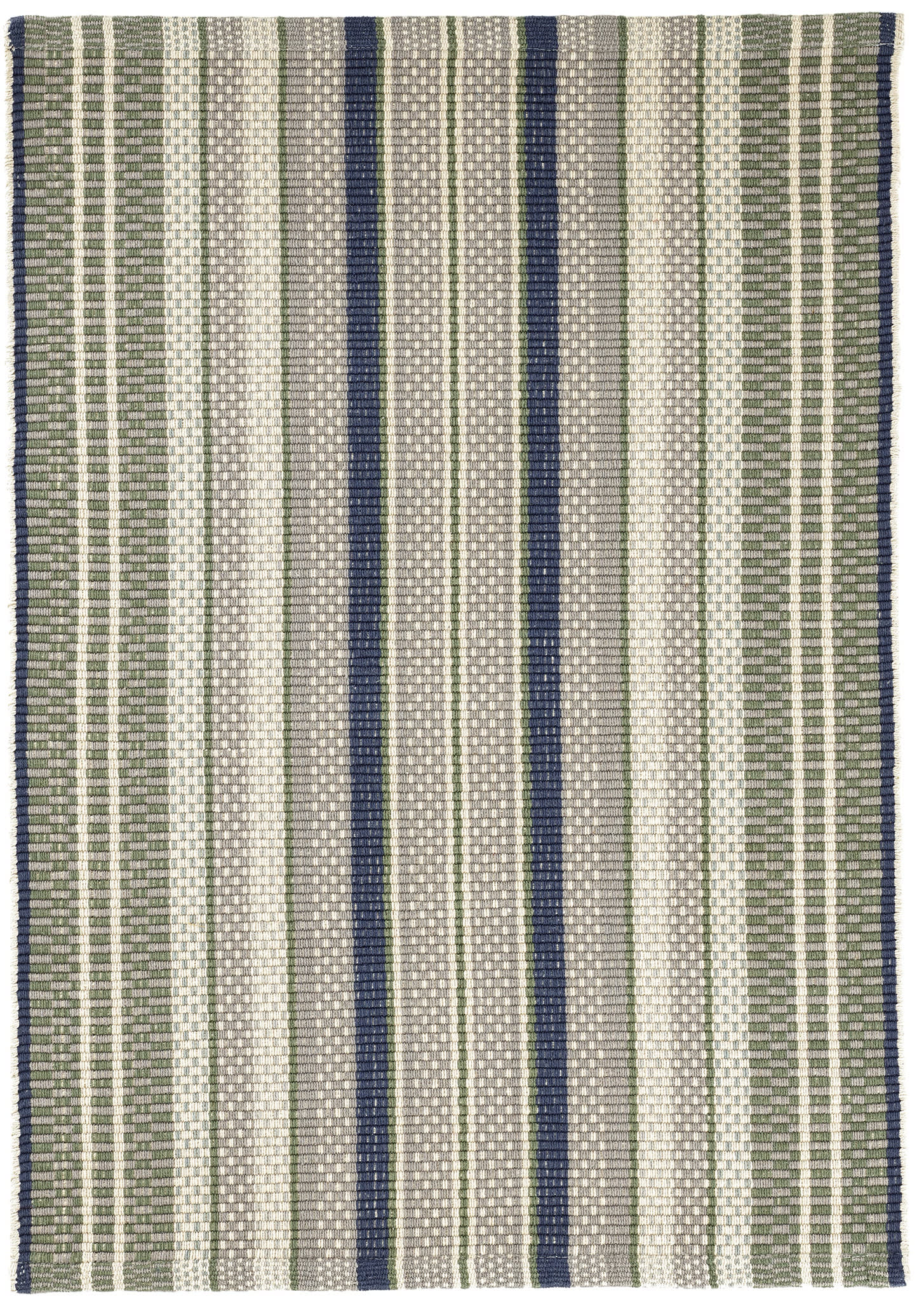 Bay Stripe Handwoven Cotton Rug