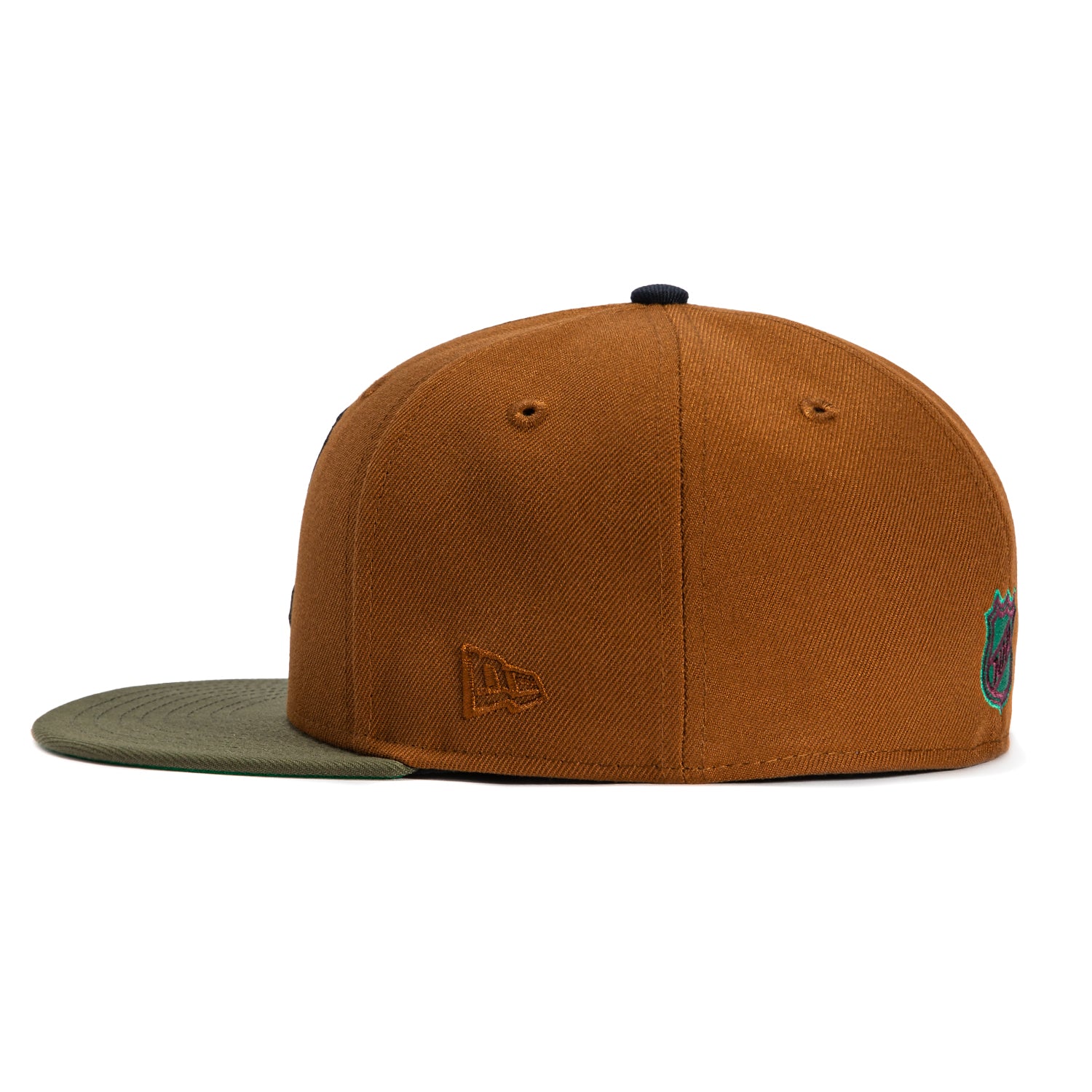 New Era 59Fifity Anaheim Ducks 10th Anniversary Patch Hat - Khaki, Olive