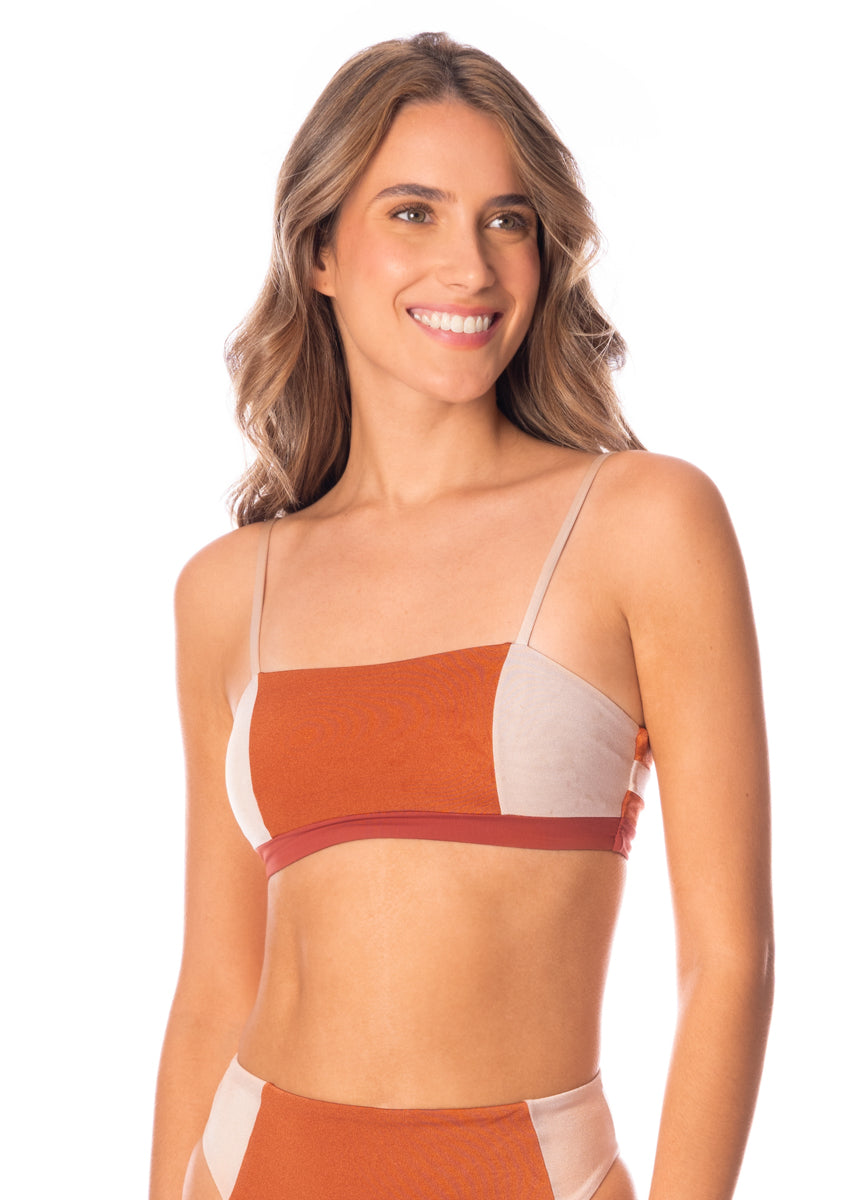 Maaji Chai Latte Chestnuts Storm Classic Bralette Bikini Top