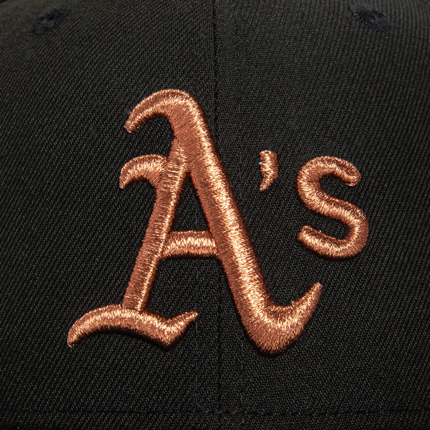 New Era 59Fifty Oakland Athletics Battle of the Bay Patch Hat - Black, Metallic Copper