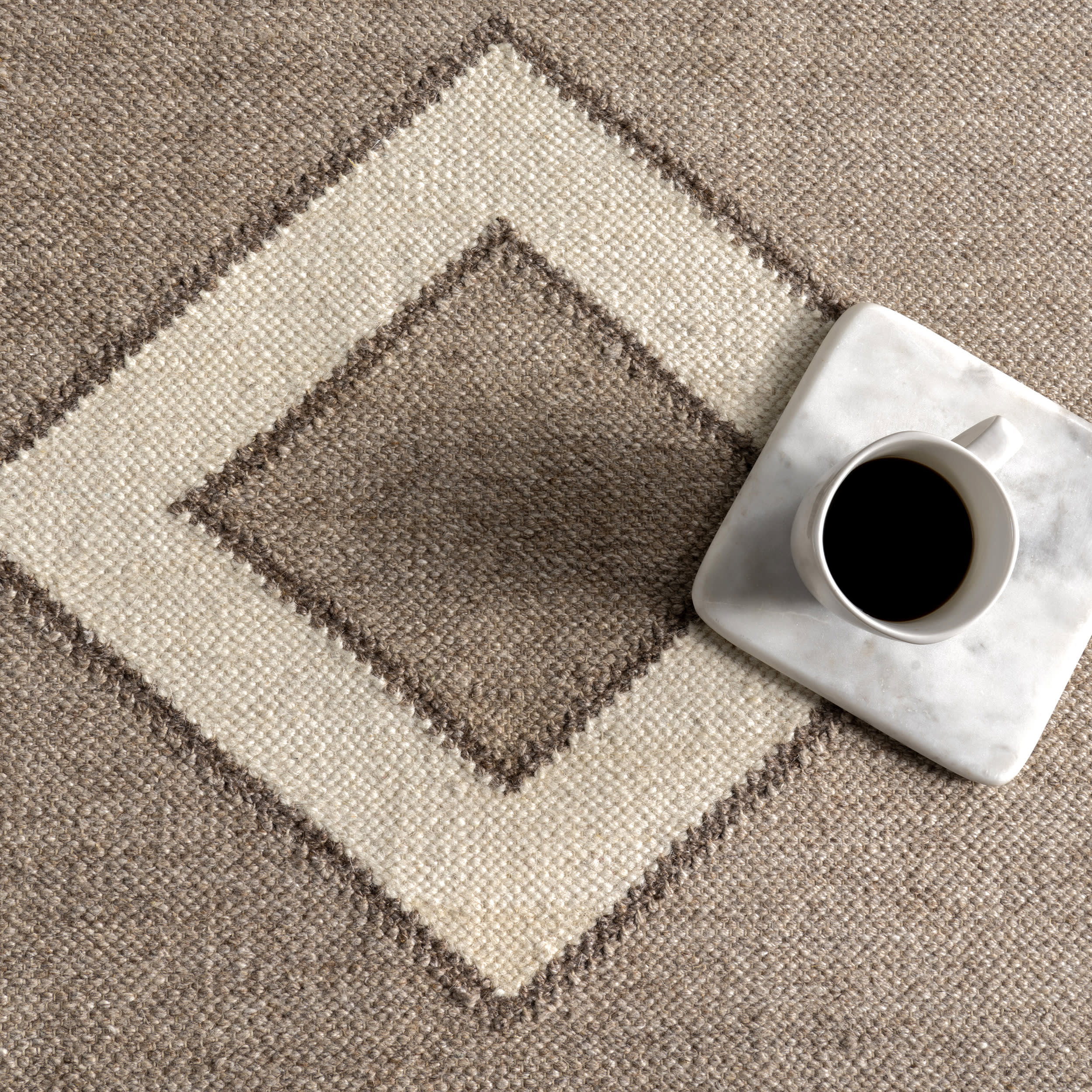 Grove Southwestern Cotton-Blend Rug | Taupe