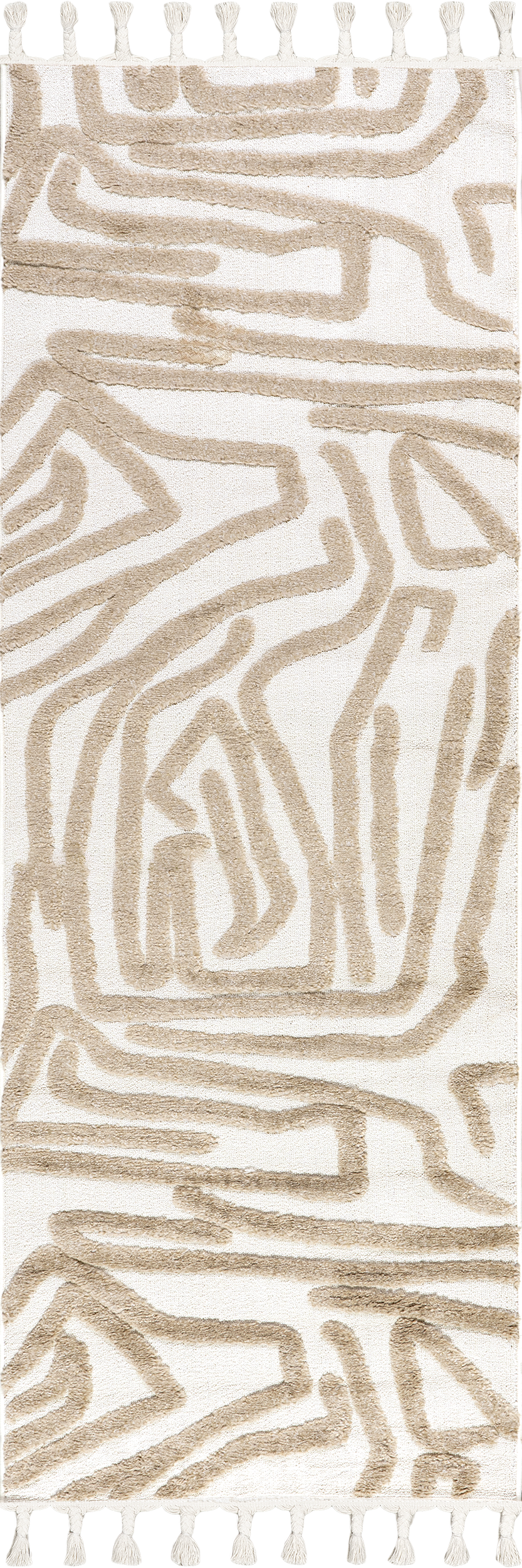 Jayla Abstract Art Rug | Ivory