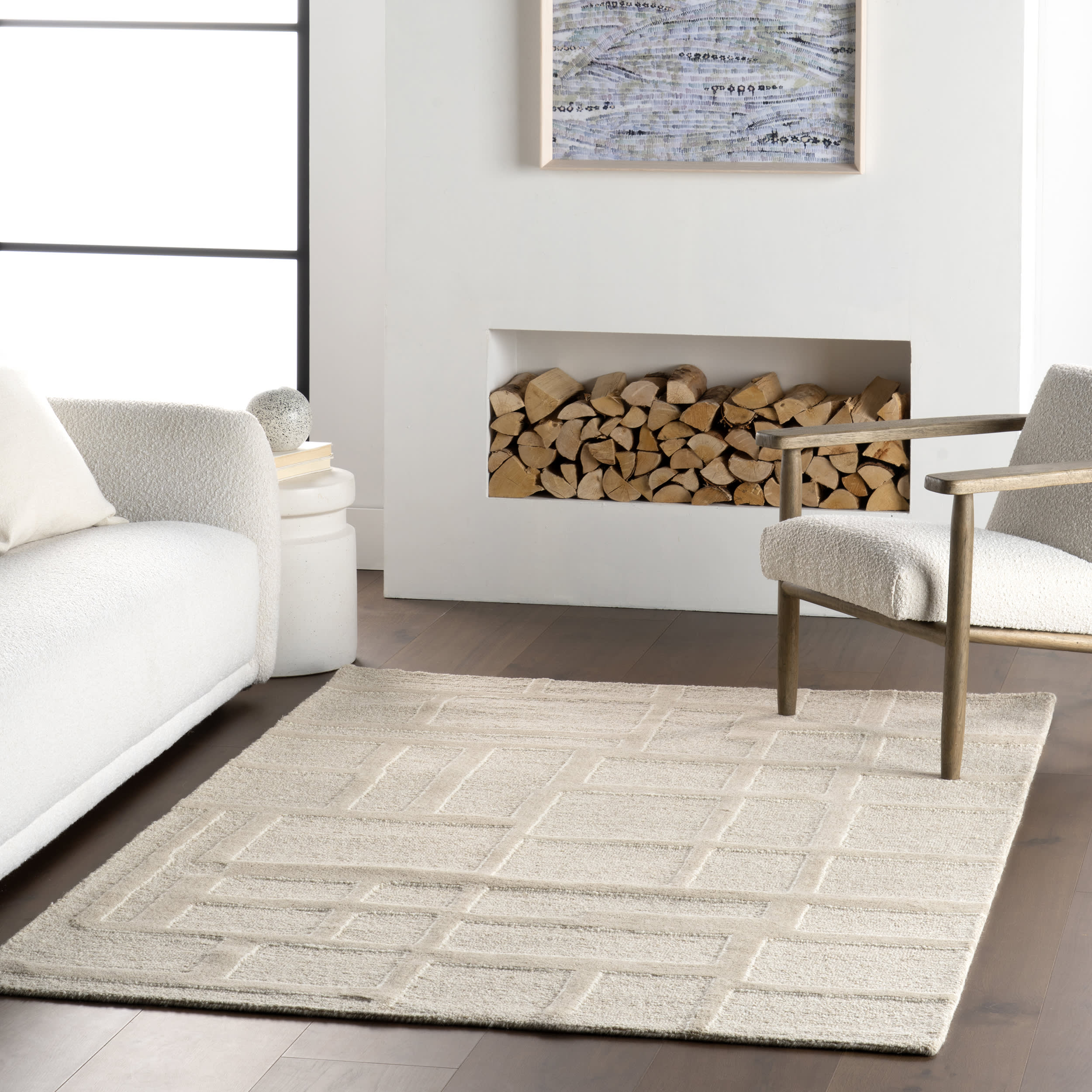 Seraphina Geometric Rug | Beige