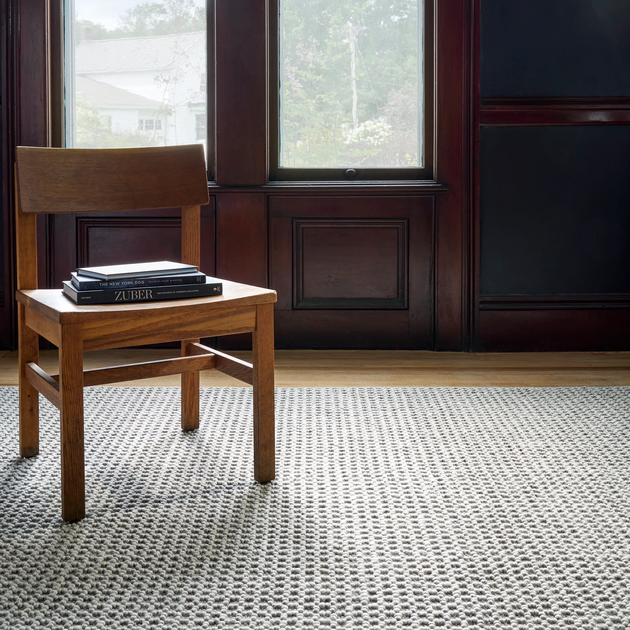 Hooper Grey Handwoven Wool Rug