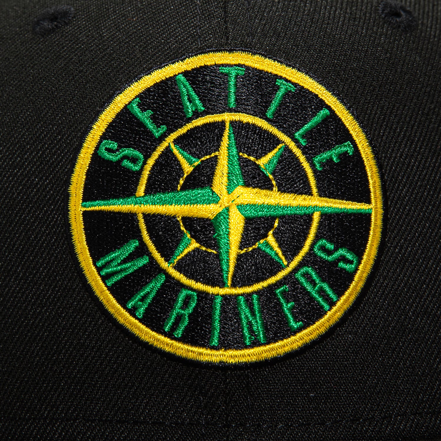 New Era 59Fifty Seattle Mariners 1997 Alternate Logo Patch Logo Hat - Black