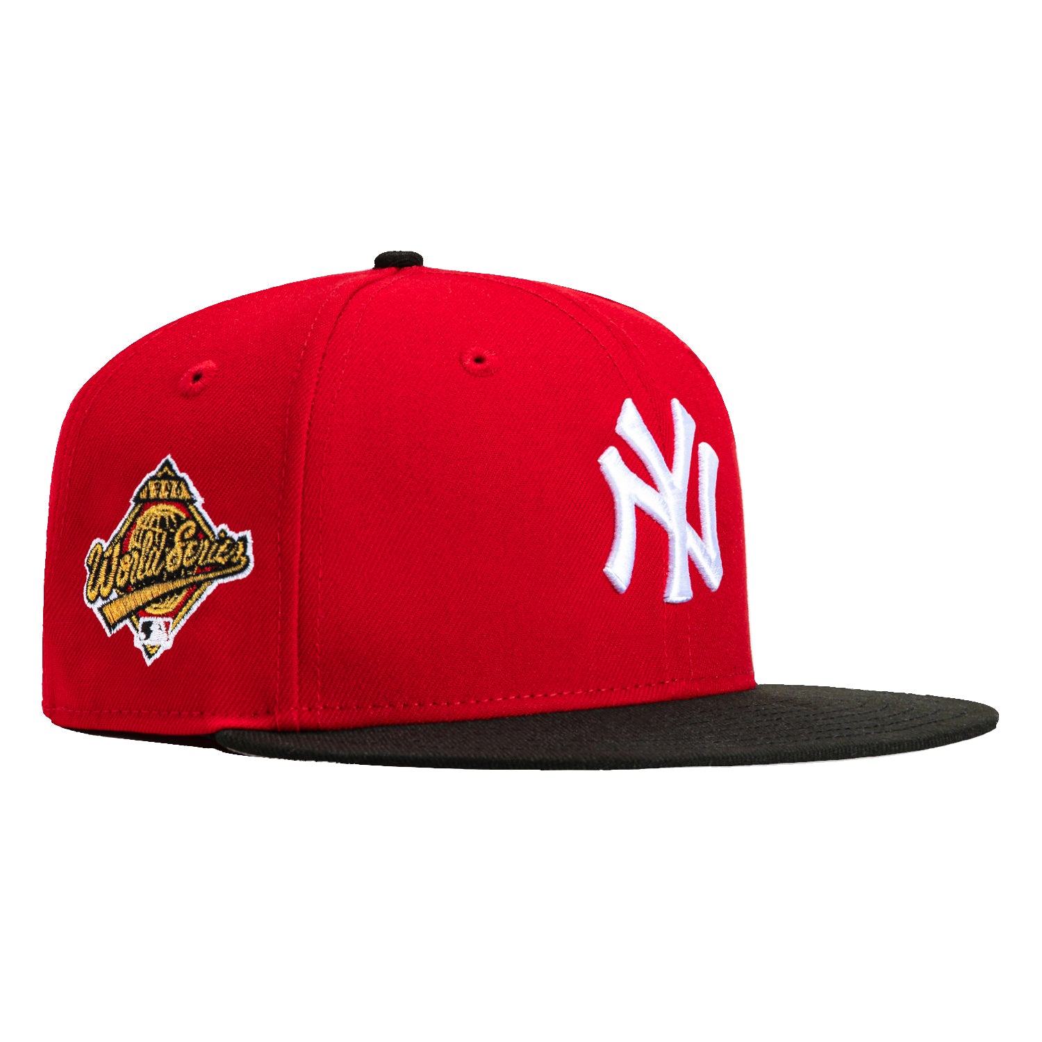 New Era 59Fifty New York Yankees 1996 World Series Patch Hat - Red, Black