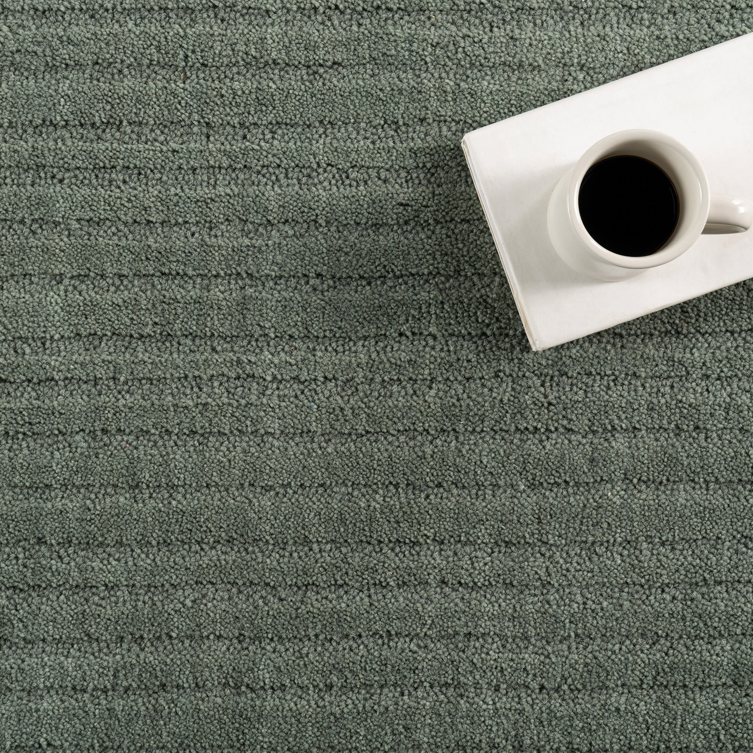 Southwest Striped Wool Rug | Green