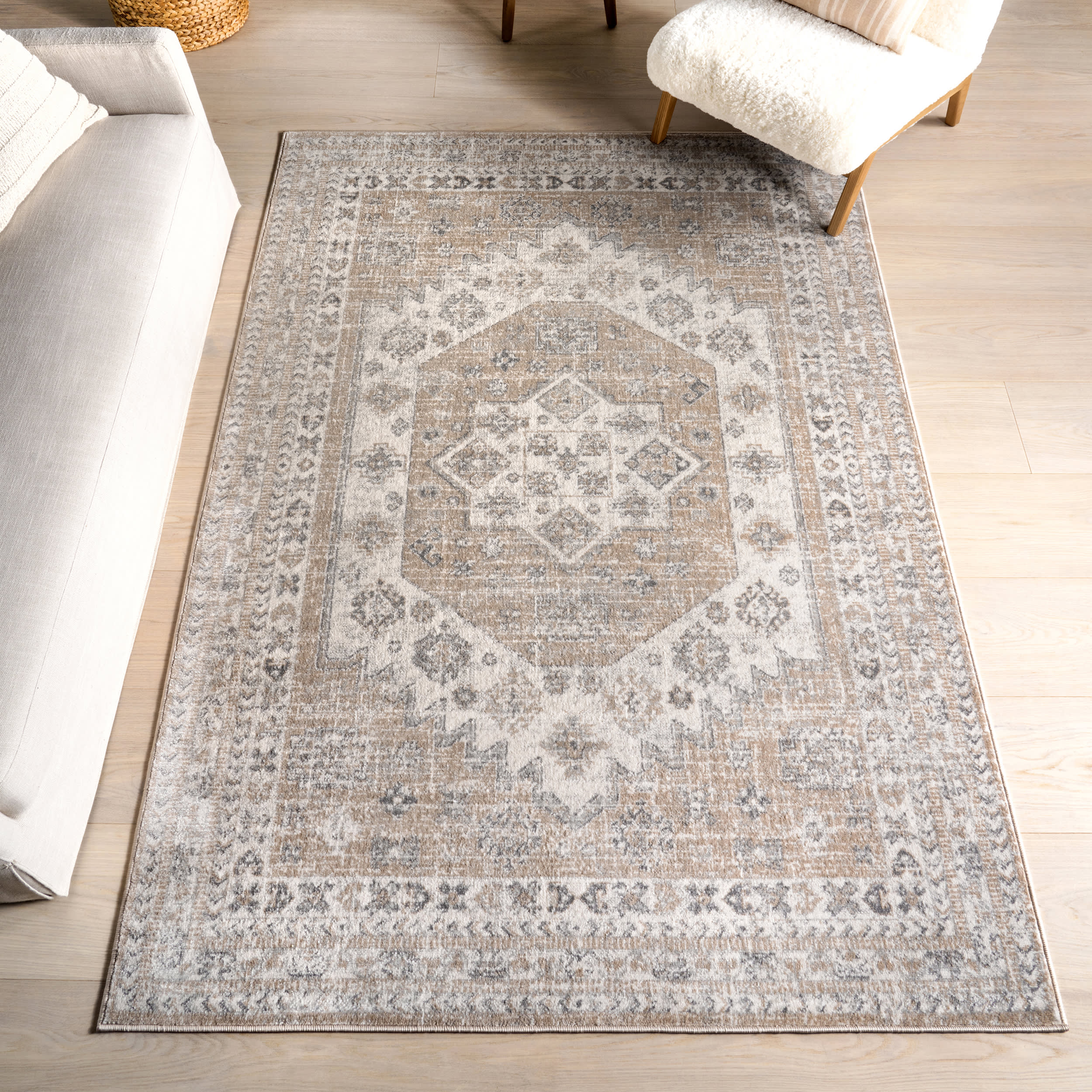 Layne Medallion Rug | Beige