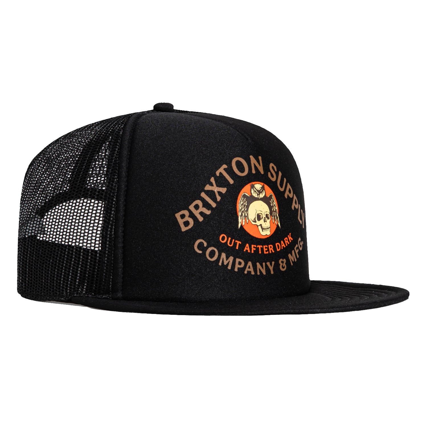 Brixton Potion Mesh Snapback Trucker Foam Hat - Black