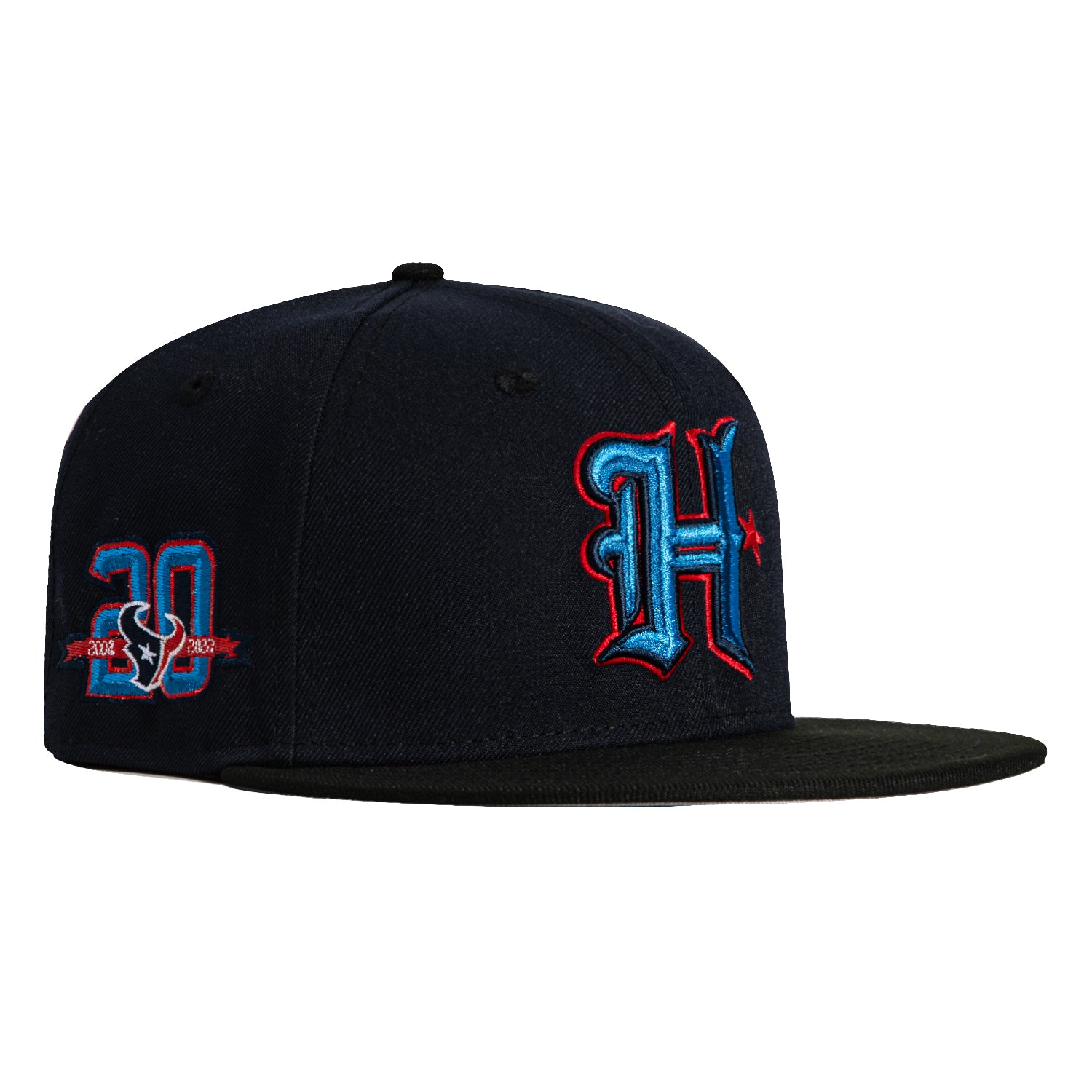 New Era 59Fifty Houston Texans 20th Anniversary Patch H Hat - Navy, Black