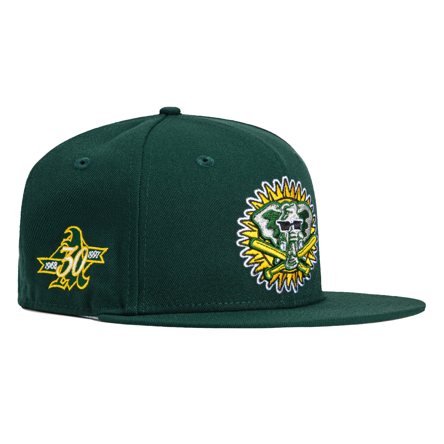 New Era 59Fifty Oakland Athletics 30th Anniversary Patch BP Hat - Green