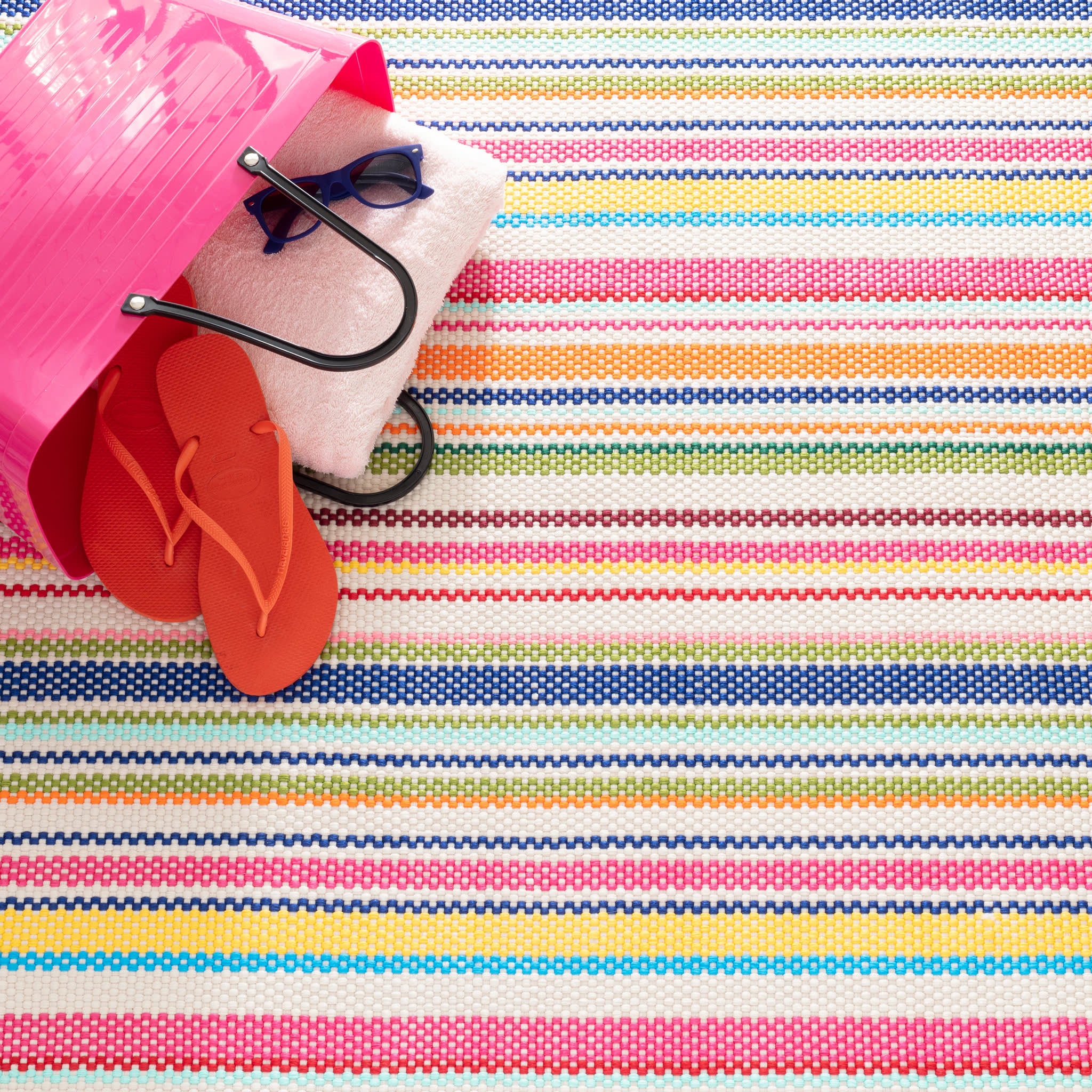 Summer Stripe Handwoven Indoor/Outdoor Rug