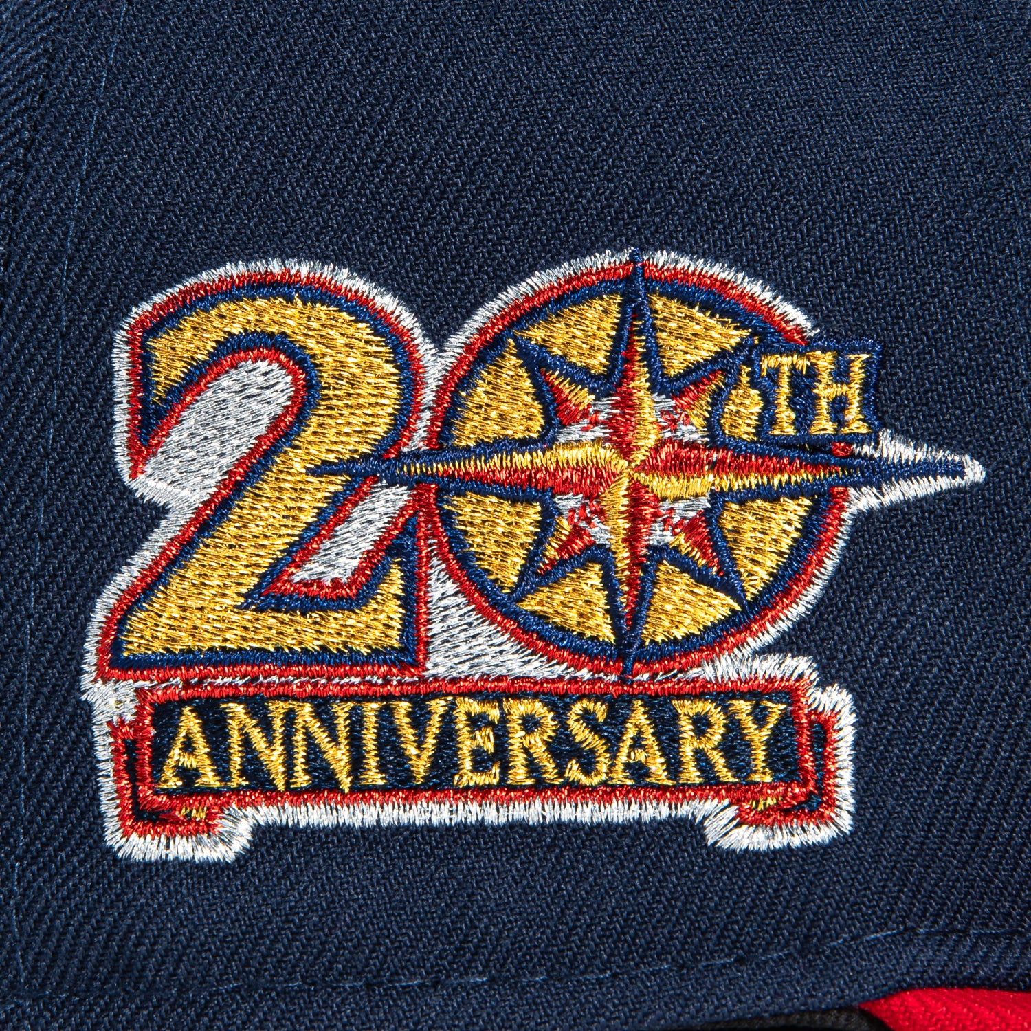 New Era 59Fifty Opening Ceremony Seattle Mariners 20th Anniversary Patch Hat - Navy, Red, Metallic Gold