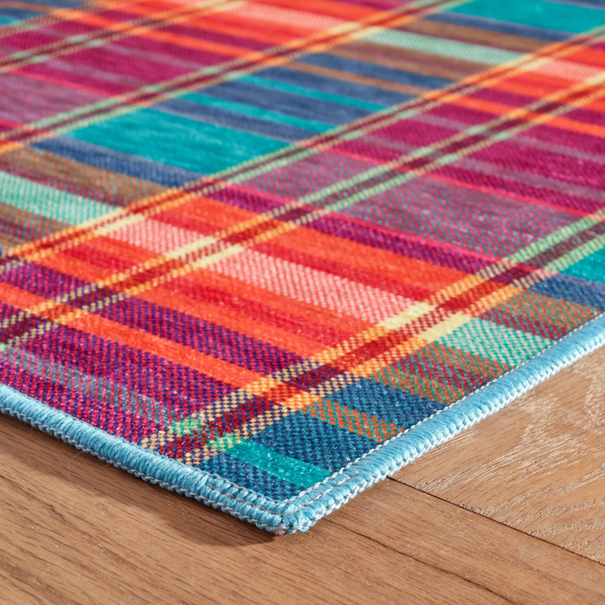 Carter Madras Multi Machine Washable Rug