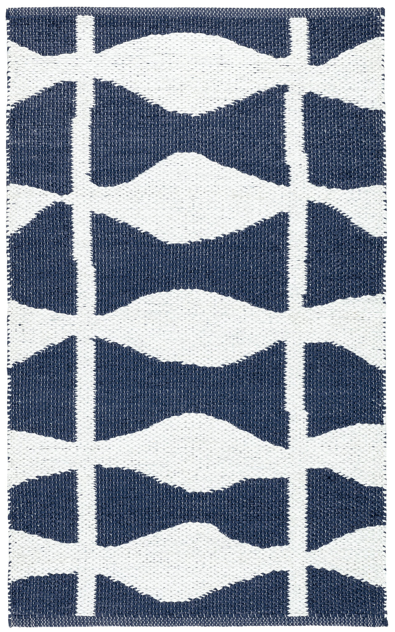 Circuit Navy Handwoven Indoor/Outdoor Rug